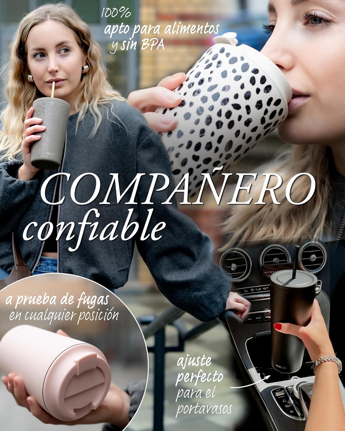 Thumbnail 3 de MAMEIDO Termo Café 470ml ☕ - Antigoteo y Sin BPA