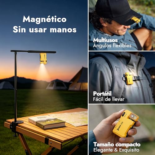 Thumbnail 5 de WUBEN G5 Linterna LED de Alta Potencia 400 Lúmenes, recargable USB, tamaño compacto, luz RGB y magnetismo
