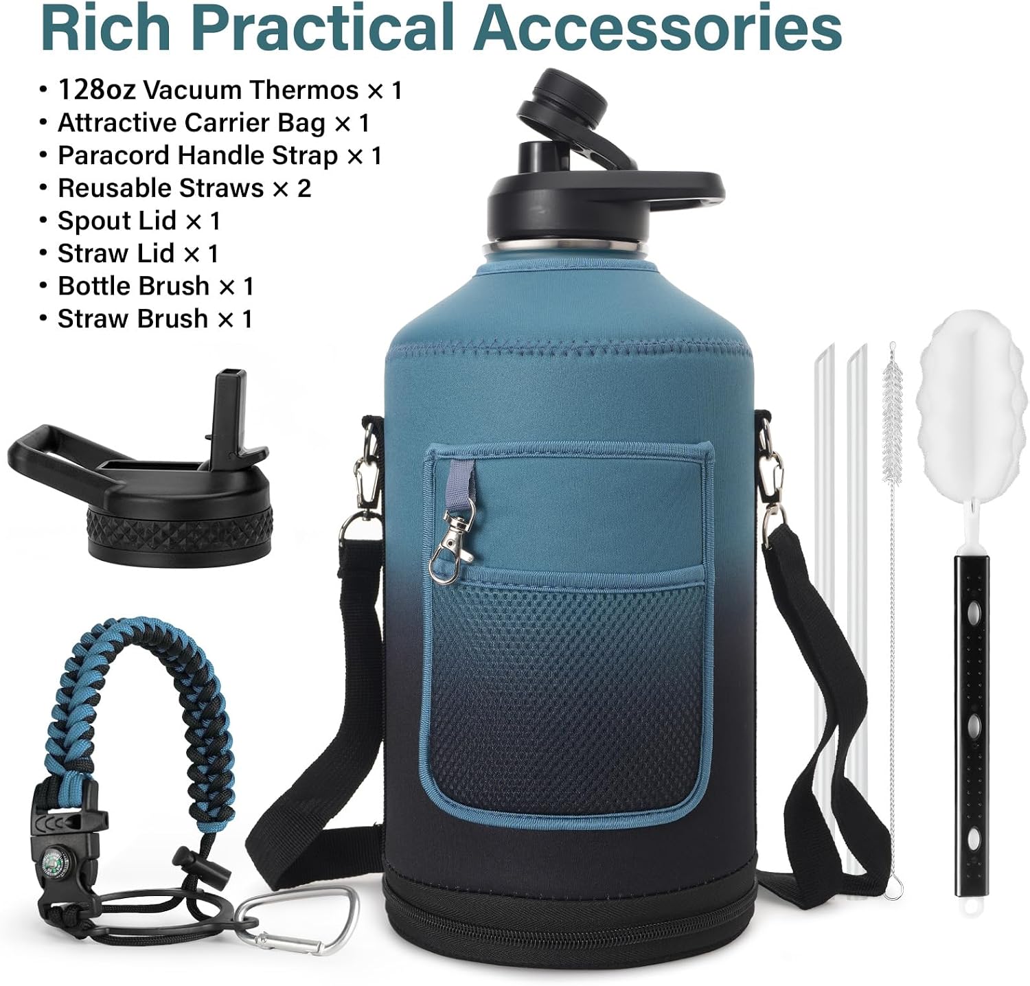 Detalle 2 de DYSANKY 1 Gallon Insulated Water Bottle 🥤