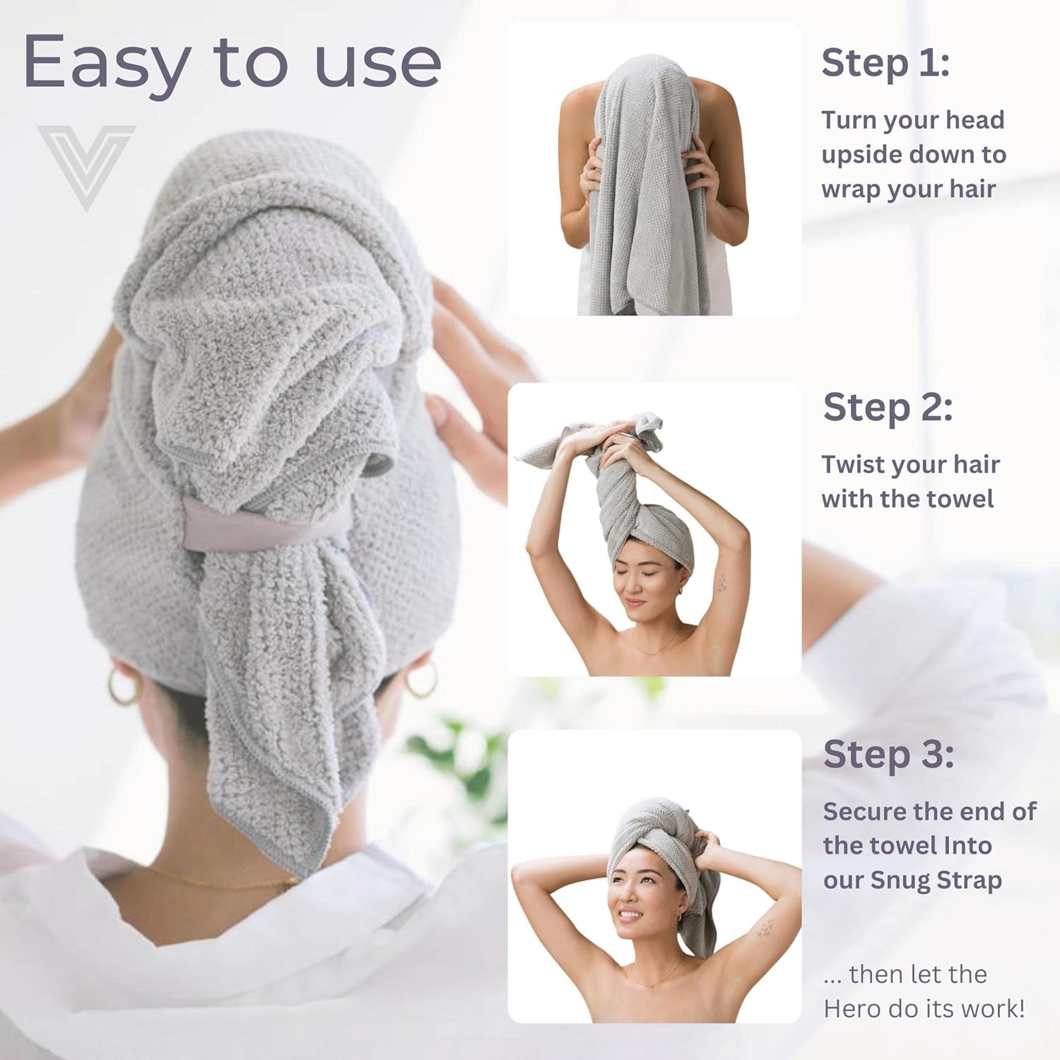 Thumbnail 5 de VOLO Hero Hair Towel NanoWeave Ultra Soft