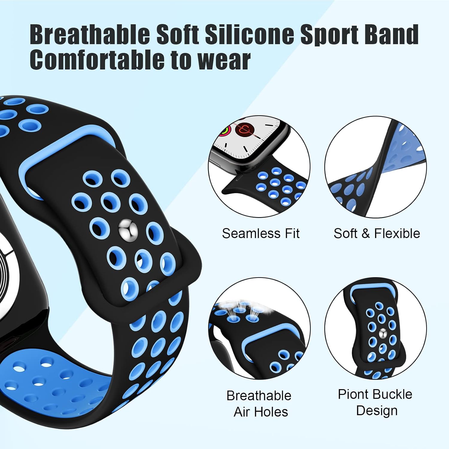Thumbnail 1 de DigiHero Sport Straps for Apple Watch 49mm