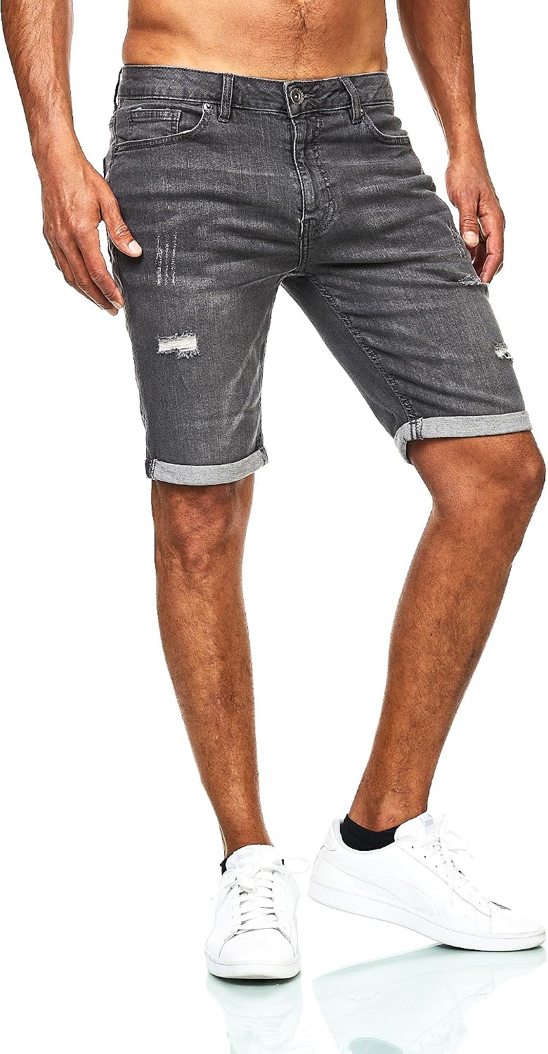 Thumbnail 1 de JEEL Herren Kurze Hosen – Slim-Fit Jeans-Shorts, 5-Pocket, Stretch