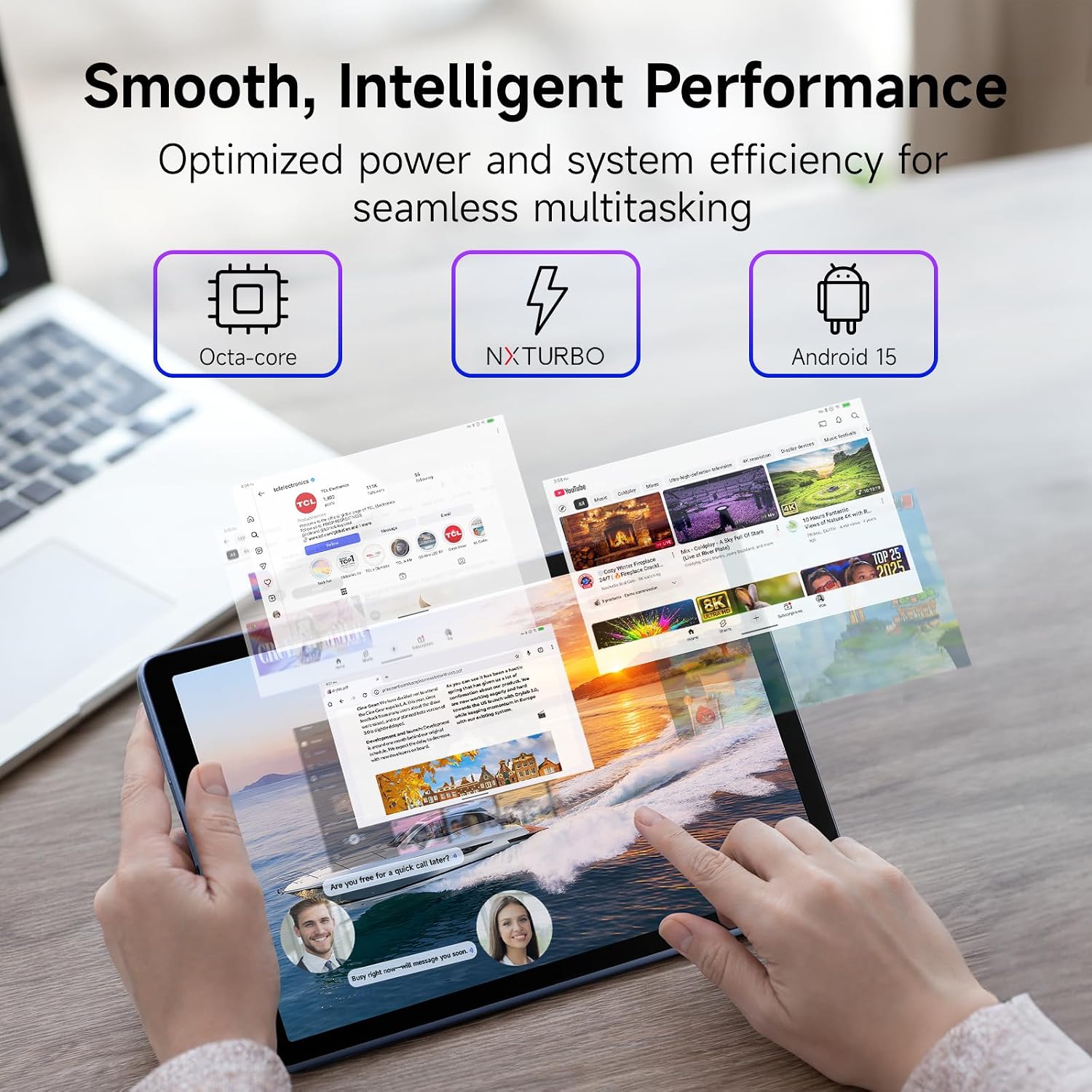 Thumbnail 2 de TCL TAB 10 Gen 4 Android Tablet, 10.1-Inch FHD Display, 4GB RAM, 128GB