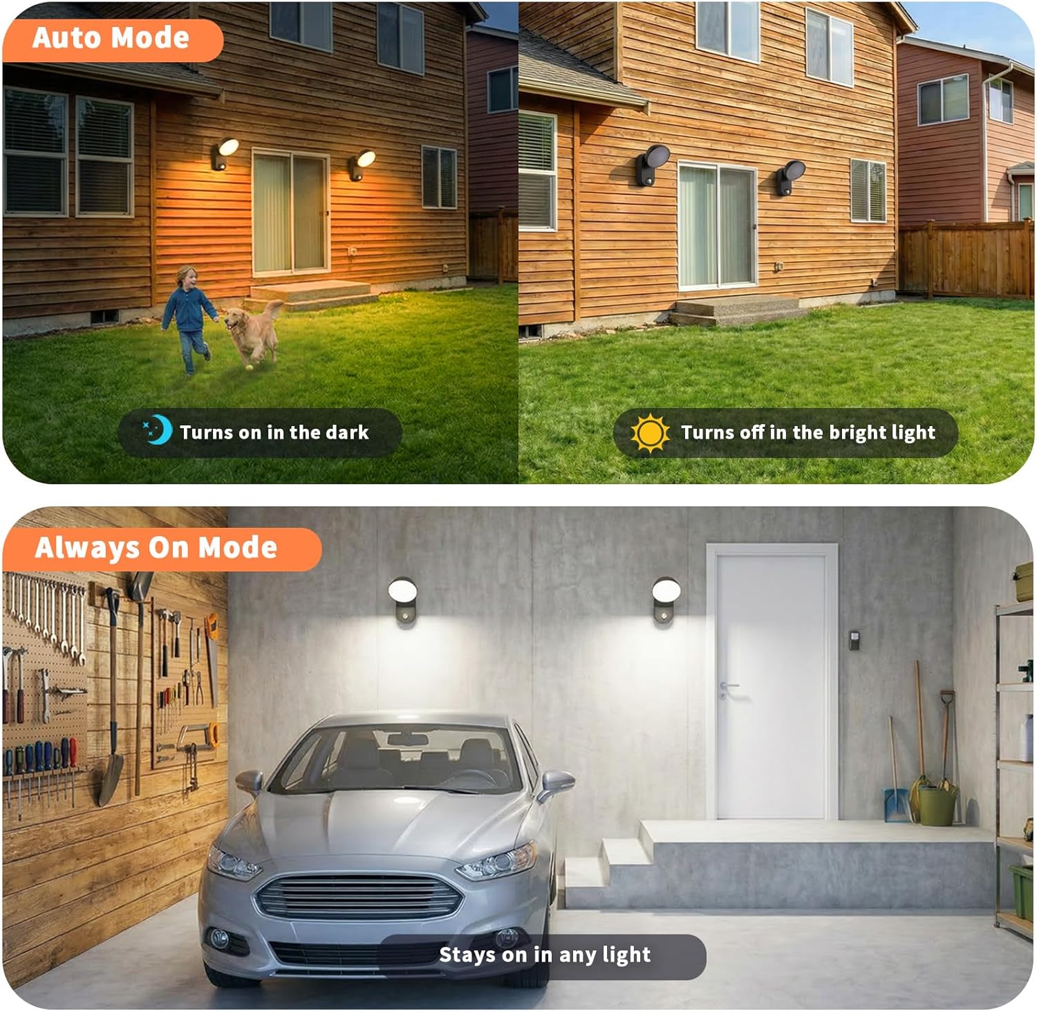 Thumbnail 3 de NIORSUN Lampada Esterna con Sensore di Movimento ricaricabile 10000 mAh, IP65 e 4 modalità (1 pezzo)