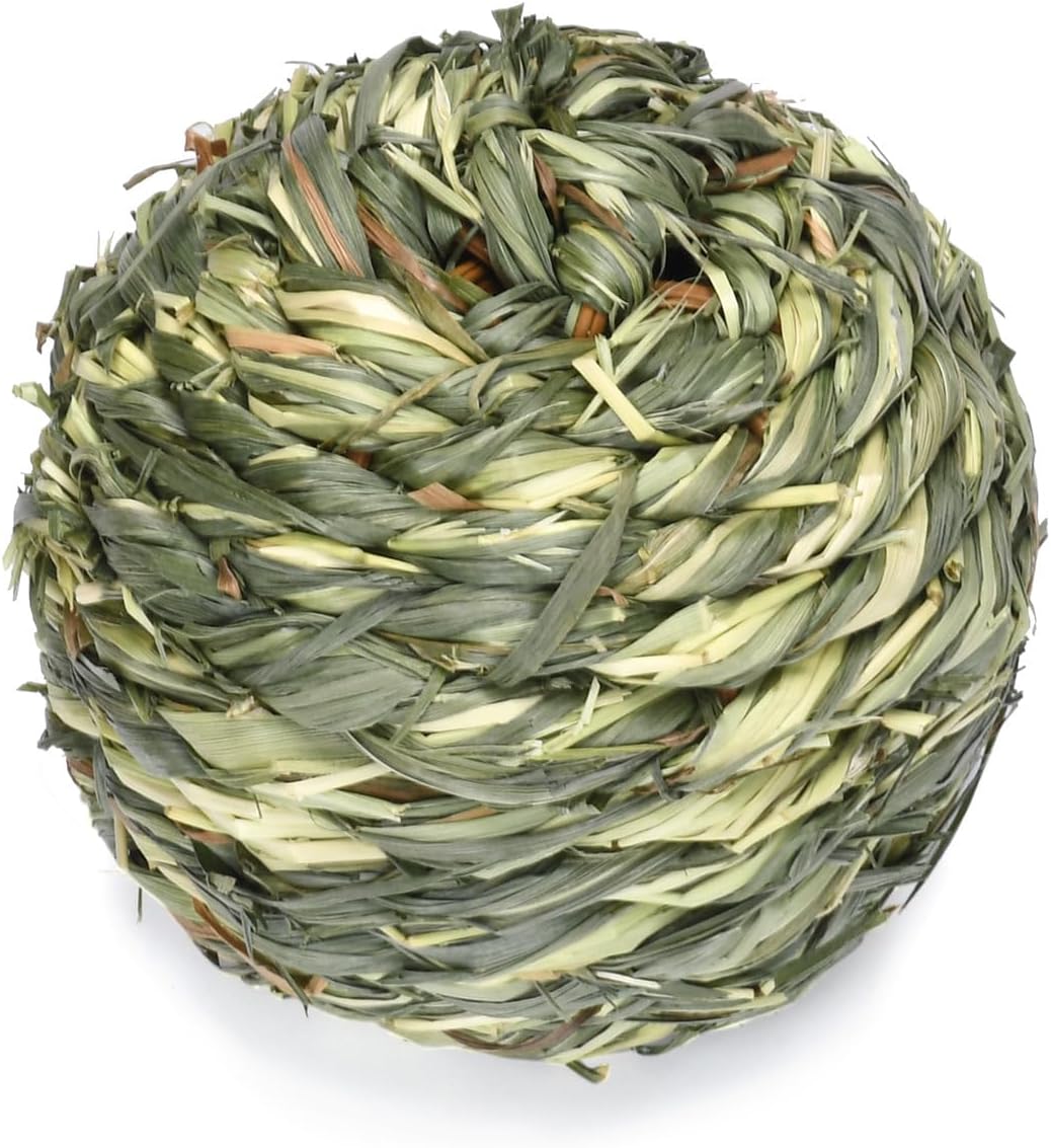 Thumbnail 3 de ZYYRSS Bunny Grass Toy (3 pcs) – Natural Timothy Grass chew balls for rabbits, hamsters & small pets