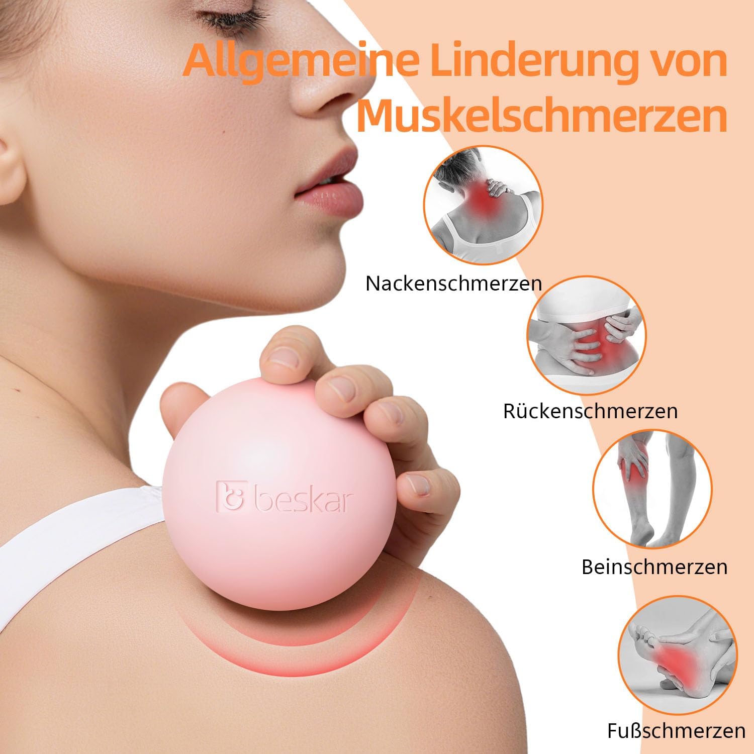 Thumbnail 4 de Massage Lacrosse Ball Plantarfasziitis rosa