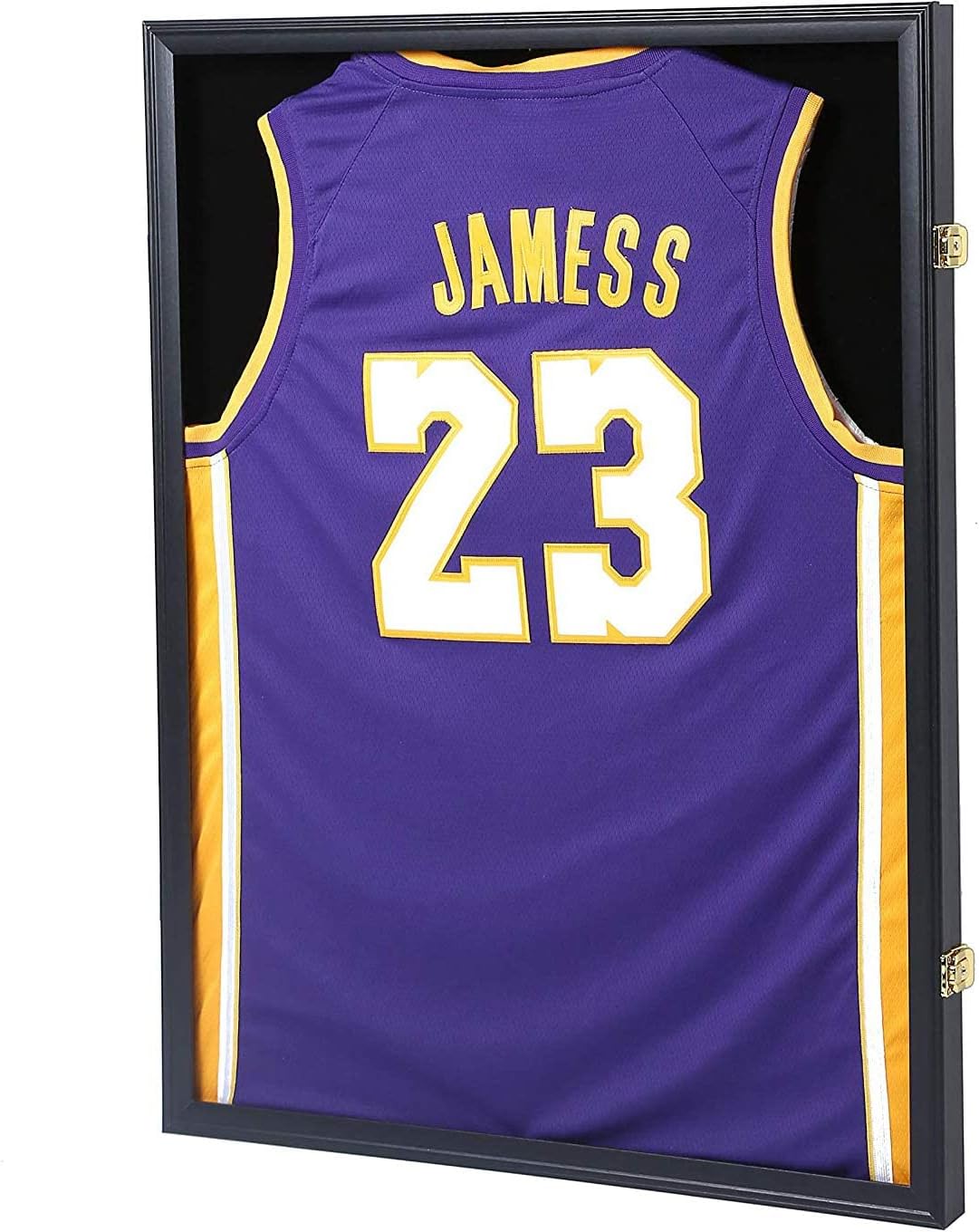 Detalle de default Large Jersey Display Case, Black Wood Shadow Box with UV-Protective Acrylic