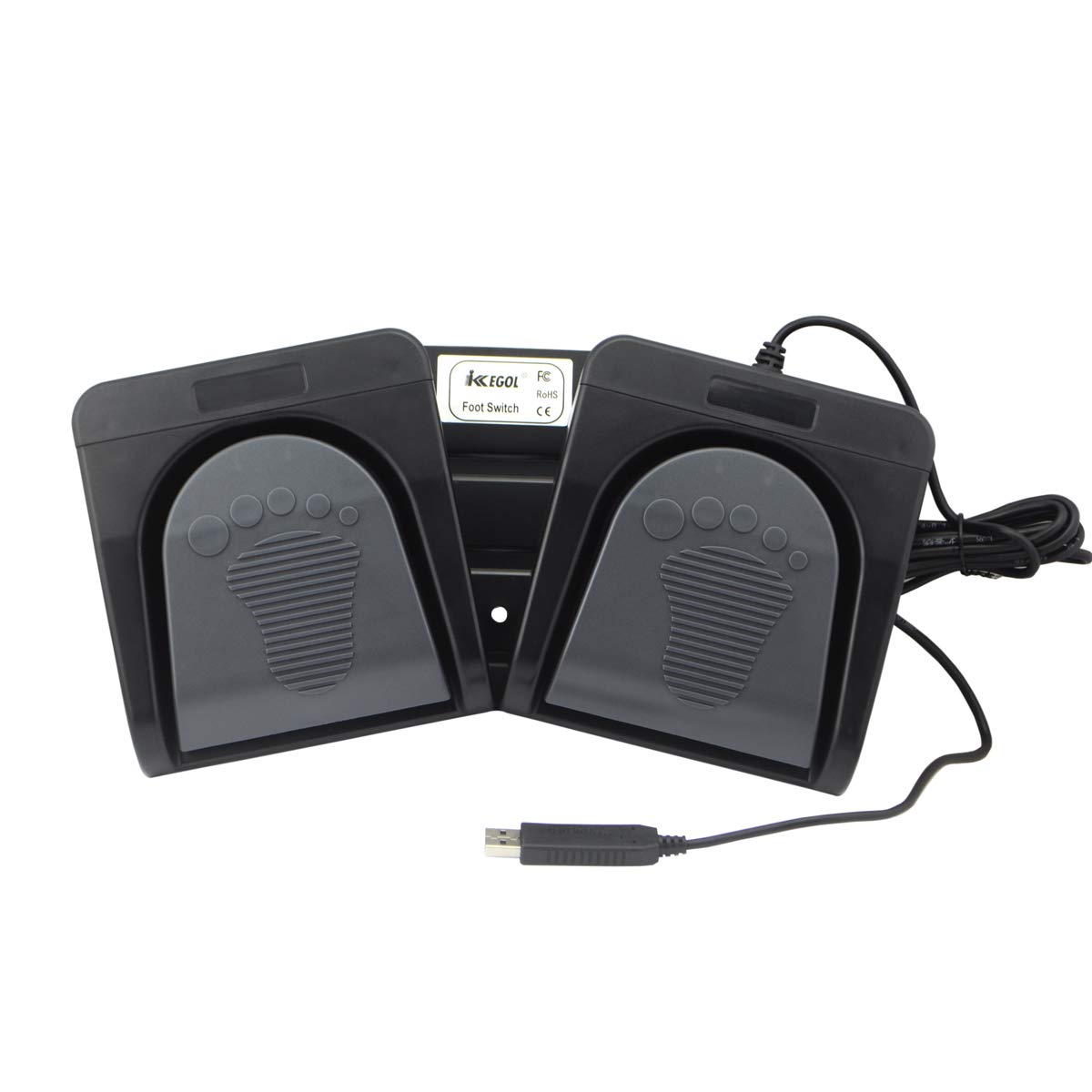 Thumbnail 1 de iKKEGOL dual-pedal USB foot switch