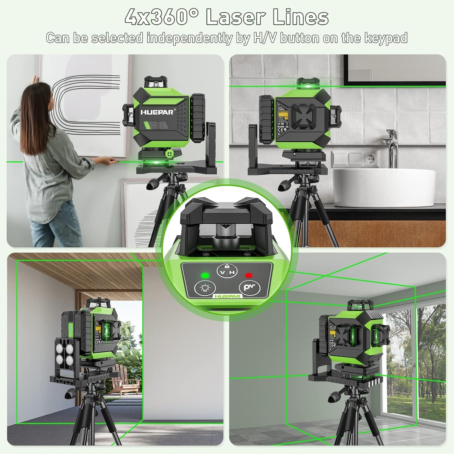 Thumbnail 3 de Huepar 704CG laser autolivellante 360°