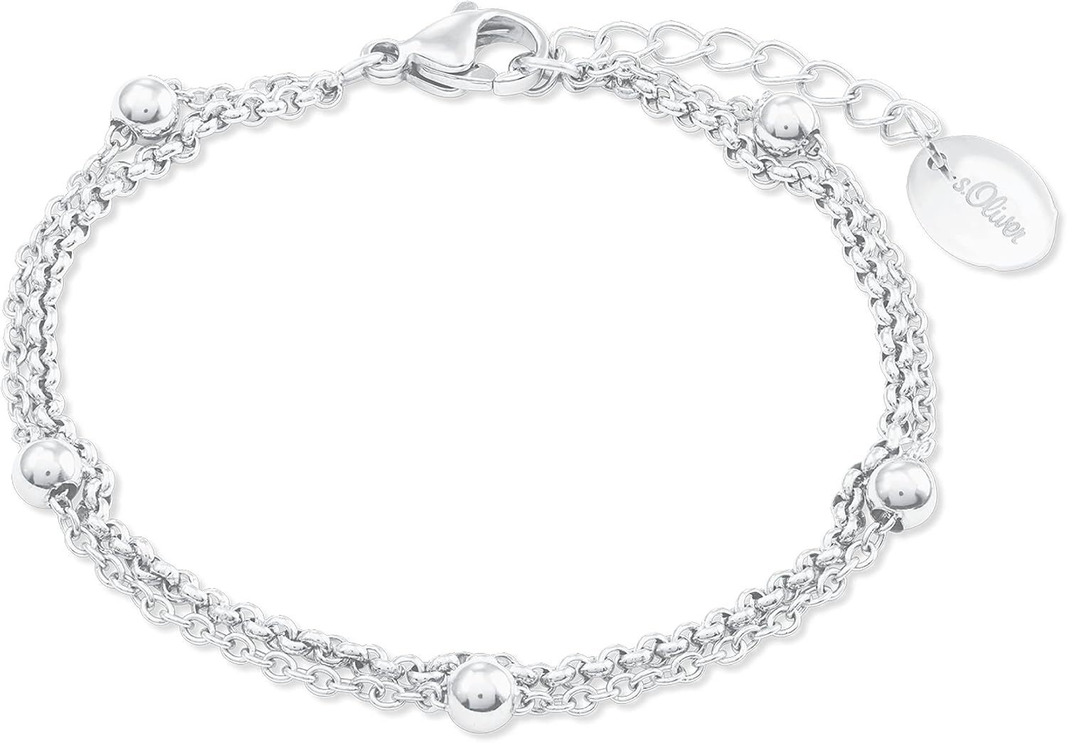 Thumbnail 6 de s.Oliver Armband 925 Silber Edelstahl 18+3 cm