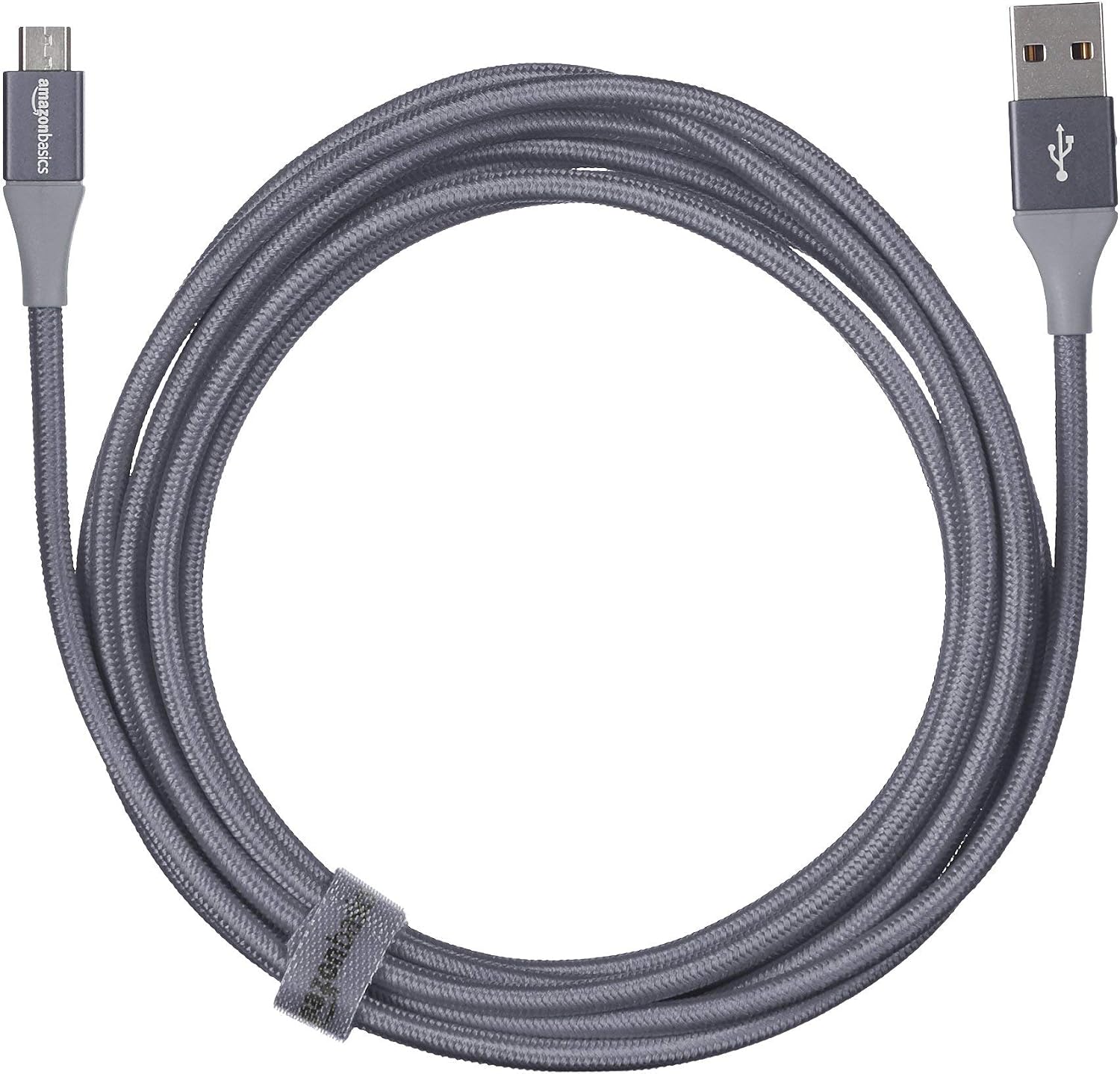 Thumbnail 4 de Amazon Basics USB-2.0 USB-A auf Micro-USB Kabel (3 m, dunkelgrau) – für Laden & Daten