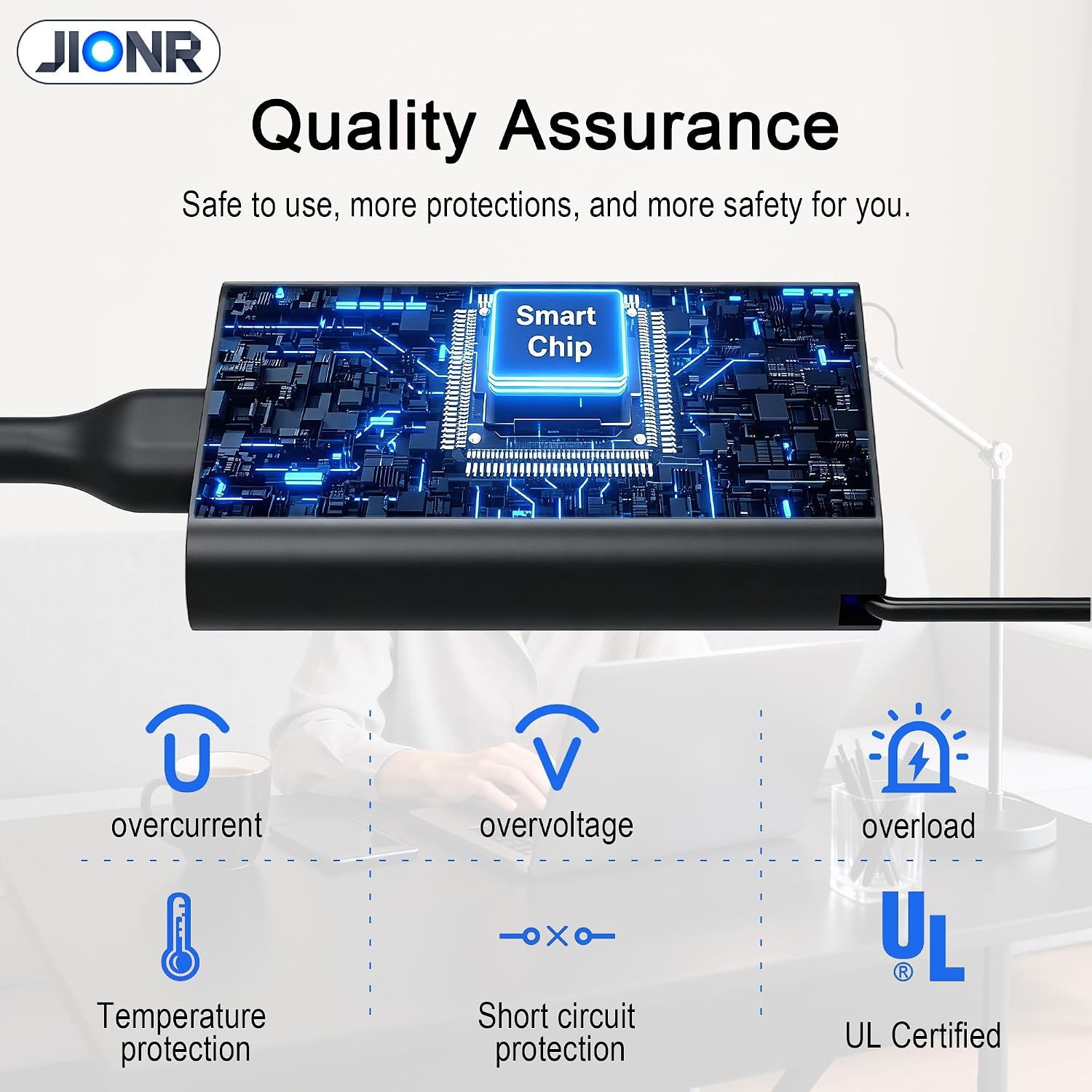 Detalle 1 de JIONR SK90190342 65W USB-C Laptop Charger for Dell