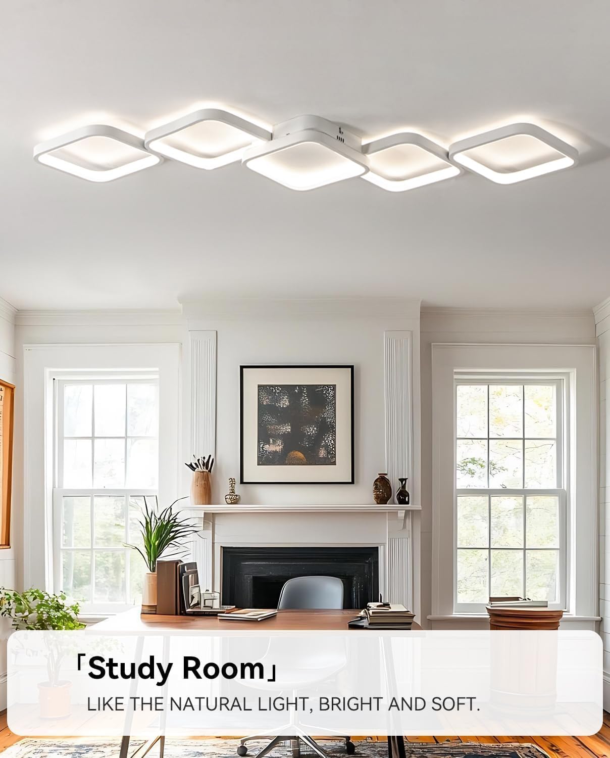 Thumbnail 6 de LED Deckenleuchte dimmbar für Wohnzimmer & Schlafzimmer, 54W / 5400 lm, mit Fernbedienung und Memory-Funktion, 106×30 cm