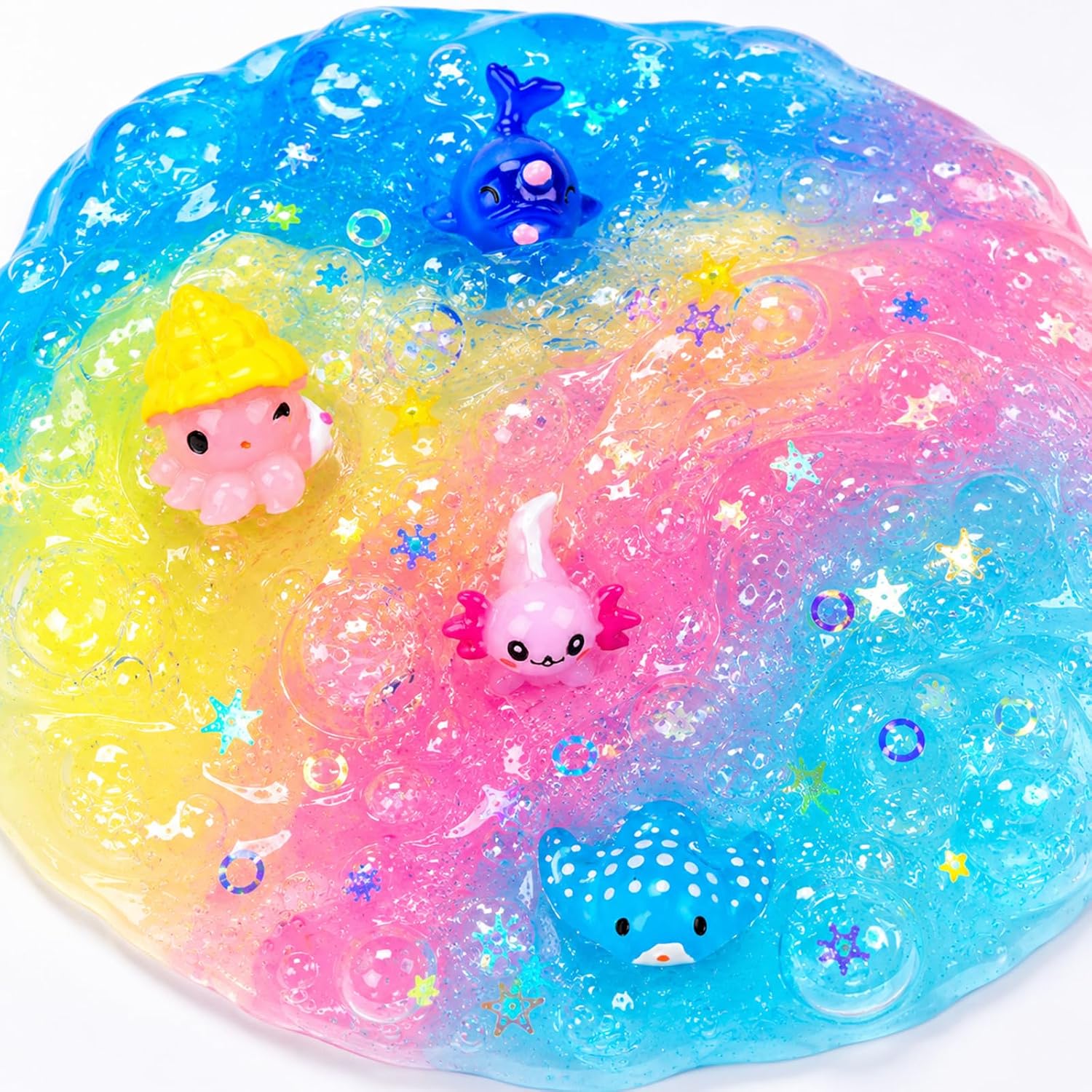 Thumbnail 3 de 4 Pack Crunchy Crystal Slime Pink Axolotl