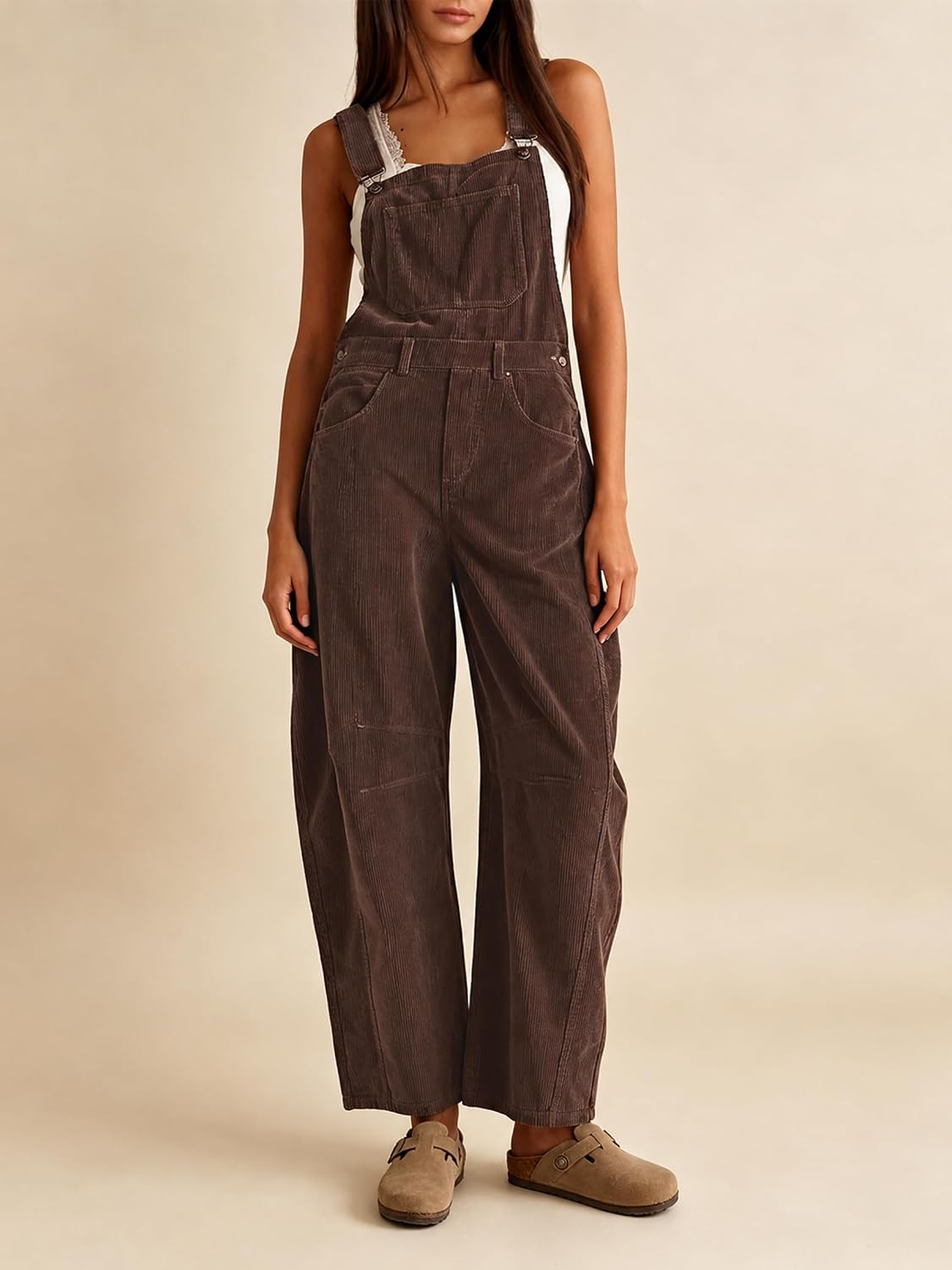 Detalle 2 de AMEBELLE Corduroy Overalls Wide Leg 1️⃣📦📦📦
