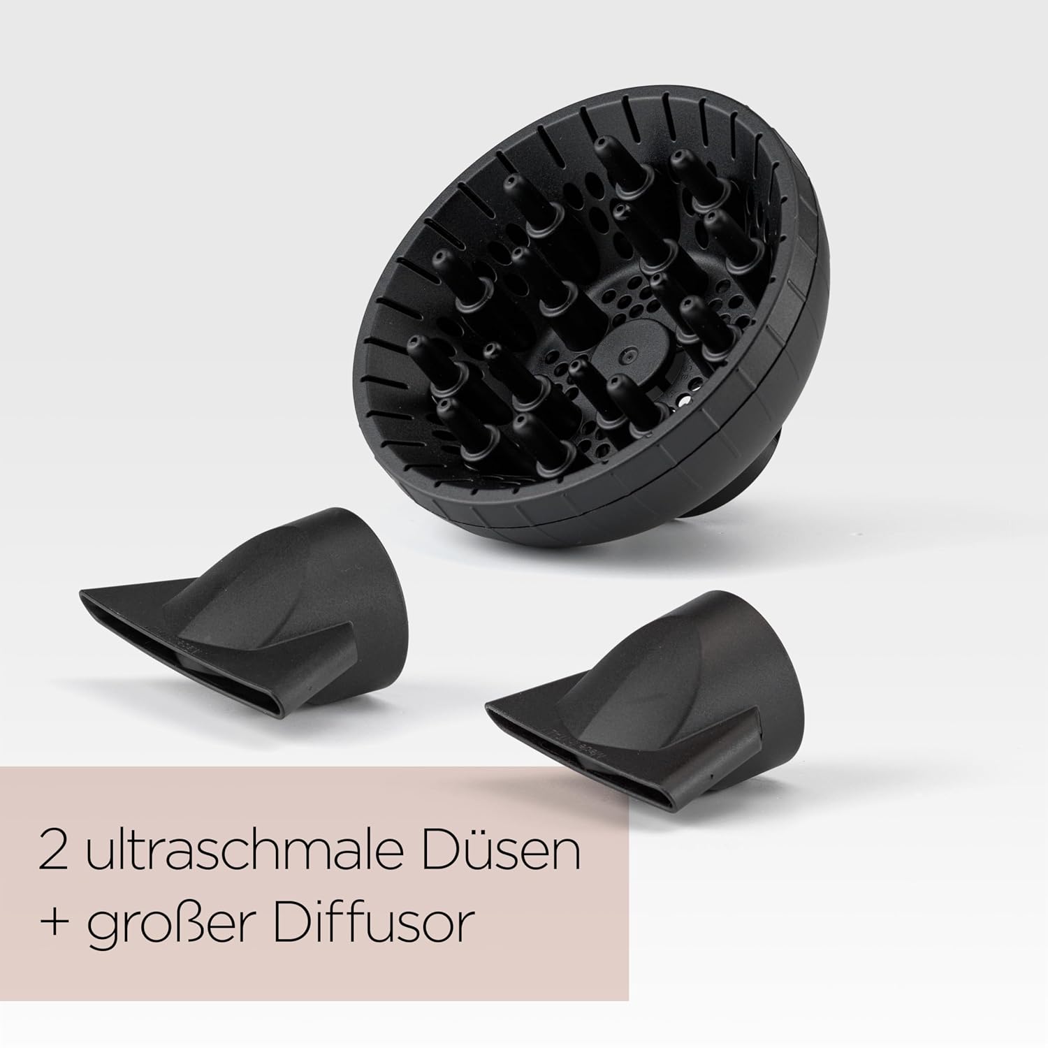 Detalle de BaByliss Italian Air Pro Föhn mit Diffusor – Hochleistungs-Haartrockner, 2100–2200 W, Anti-Frizz Ionen, Italienische Herstellung