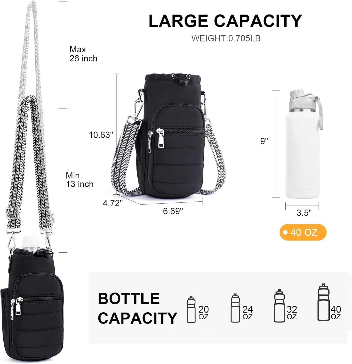 Detalle 1 de Lexiyat Water Bottle Bag 40 oz