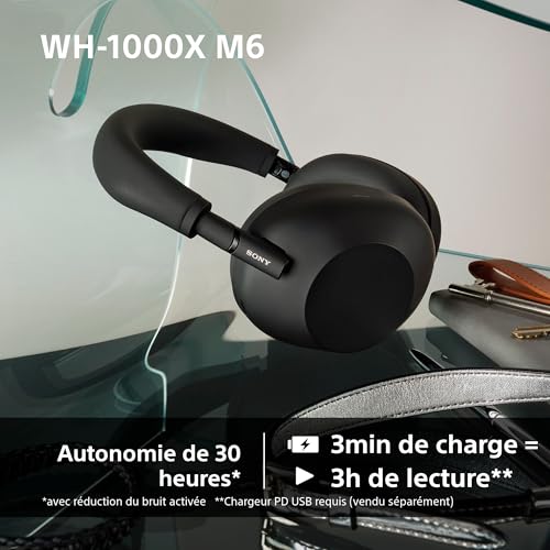 Thumbnail 7 de Sony WH-1000XM6 : Casque sans fil premium à réduction de bruit