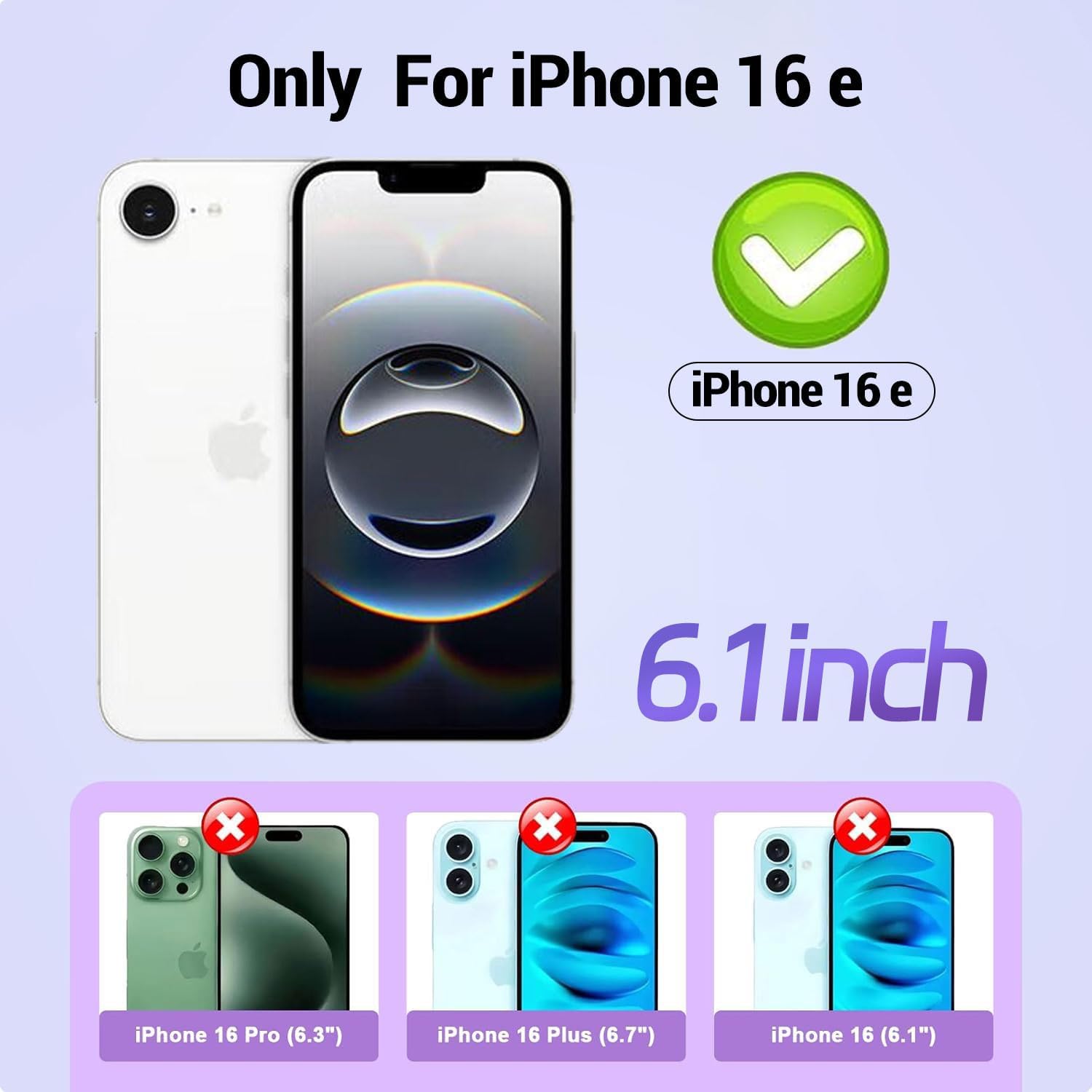 Thumbnail 1 de Galful Handykette Handyhülle für iPhone 17e: magnetische MagSafe-Schutzhülle mit abnehmbarer Eckschutz-Kette (transparent, grau)