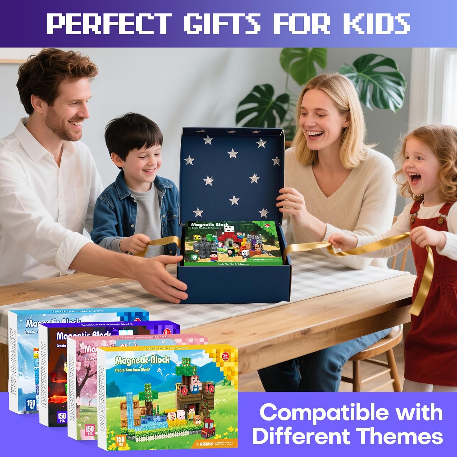 Thumbnail 6 de Kryzomat Bloc Construction Magnetique 150 PCS – cubes magnétiques pour enfants dès 3 ans