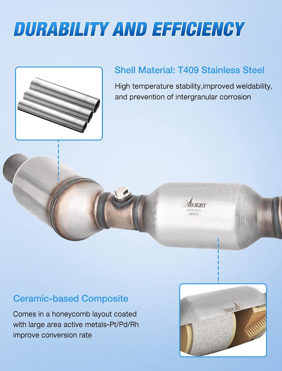 Detalle de Nilight Catalytic Converter 1.8L