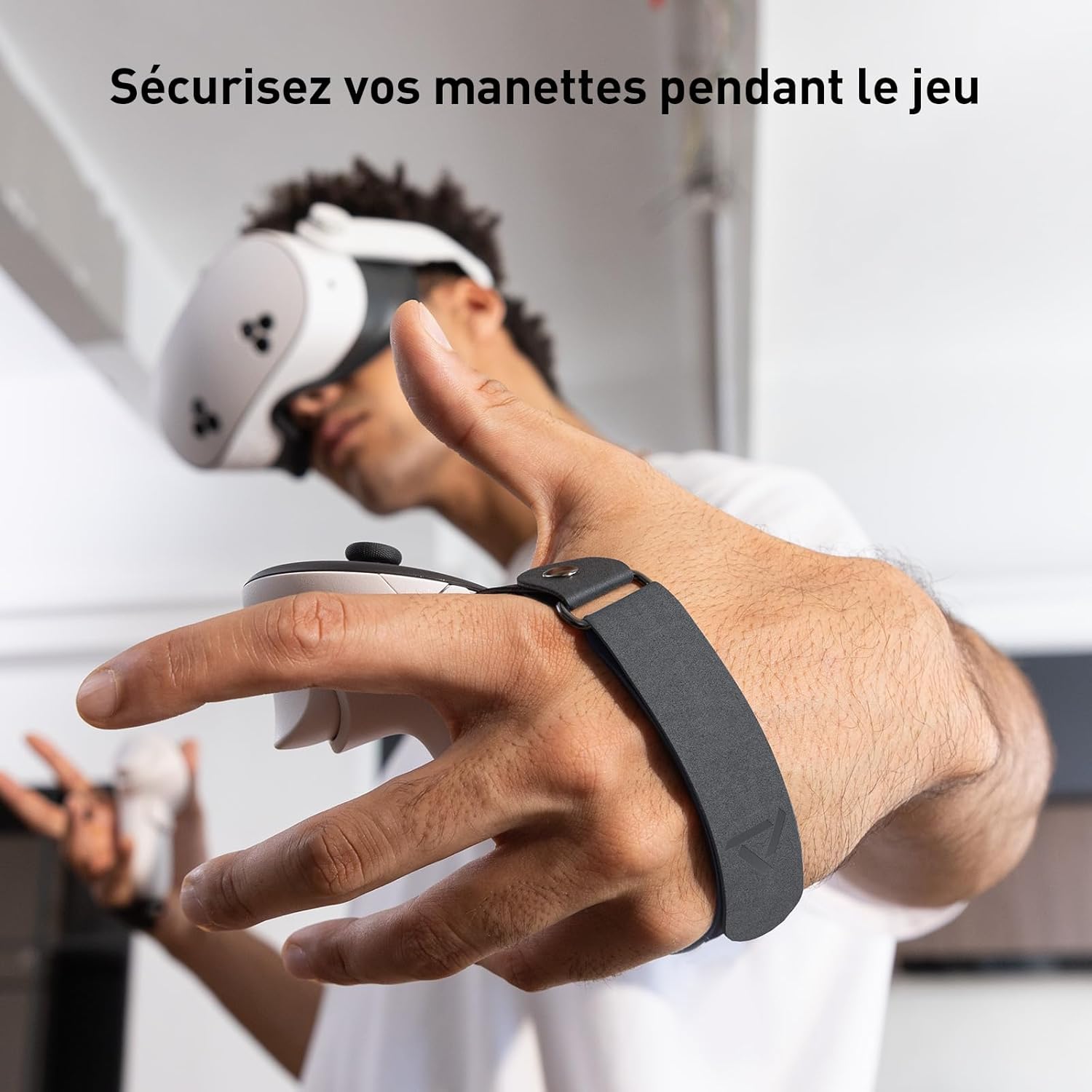 Thumbnail 1 de PRISMXR poignées de contrôleur pour Meta Quest 3/3S avec dragonne microfibre réglable