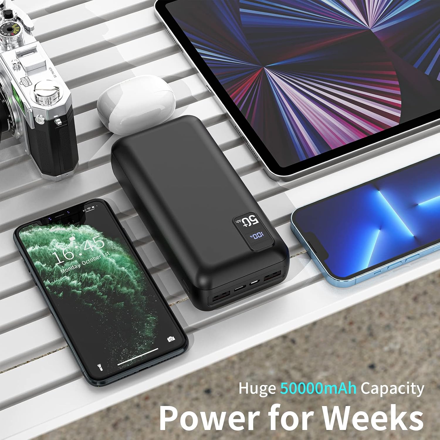 Thumbnail 1 de PowerBank 50000mAh Large Capacity with 22.5W PD Fast Charging and LED Display