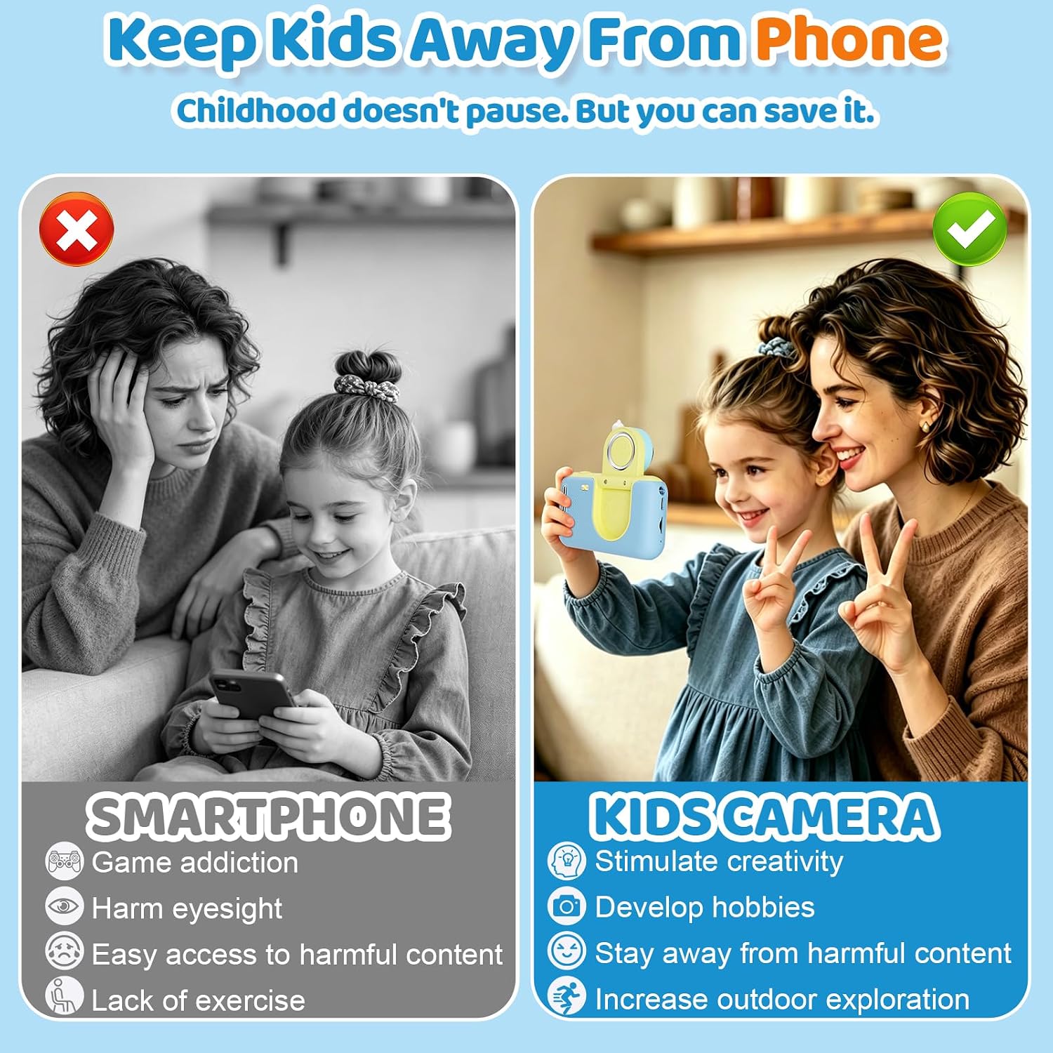 Thumbnail 5 de Makolle Camera for Kids Blue