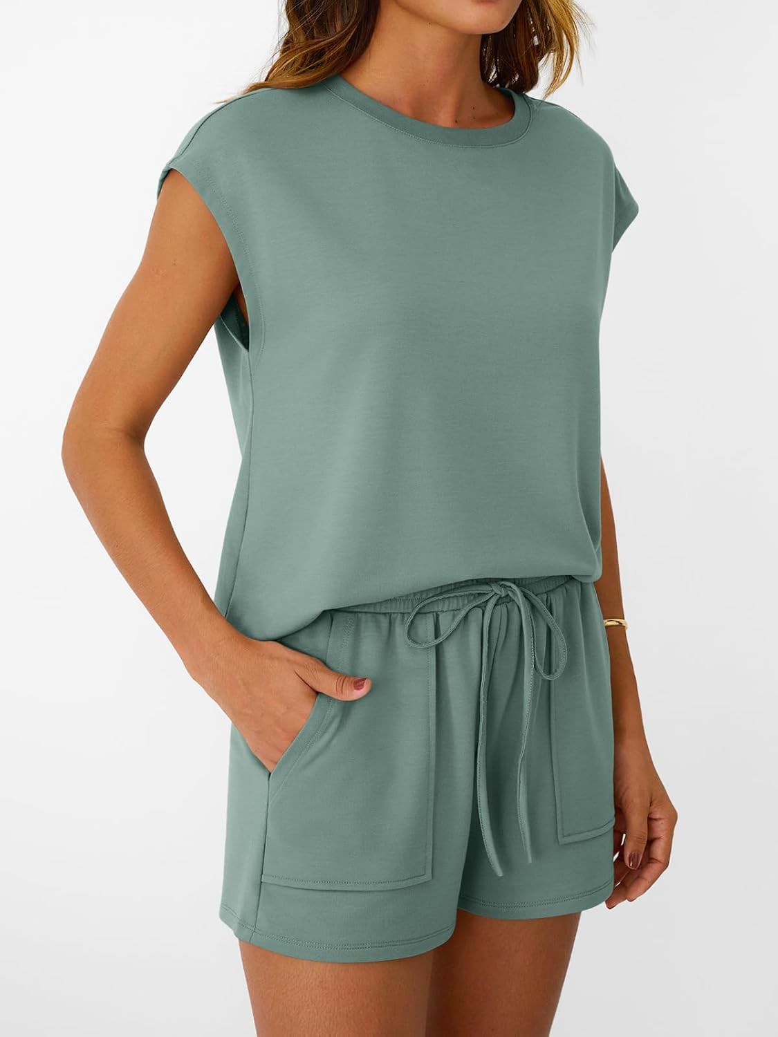 Thumbnail 2 de LILLUSORY Women’s Drawstring Two-Piece Summer Set