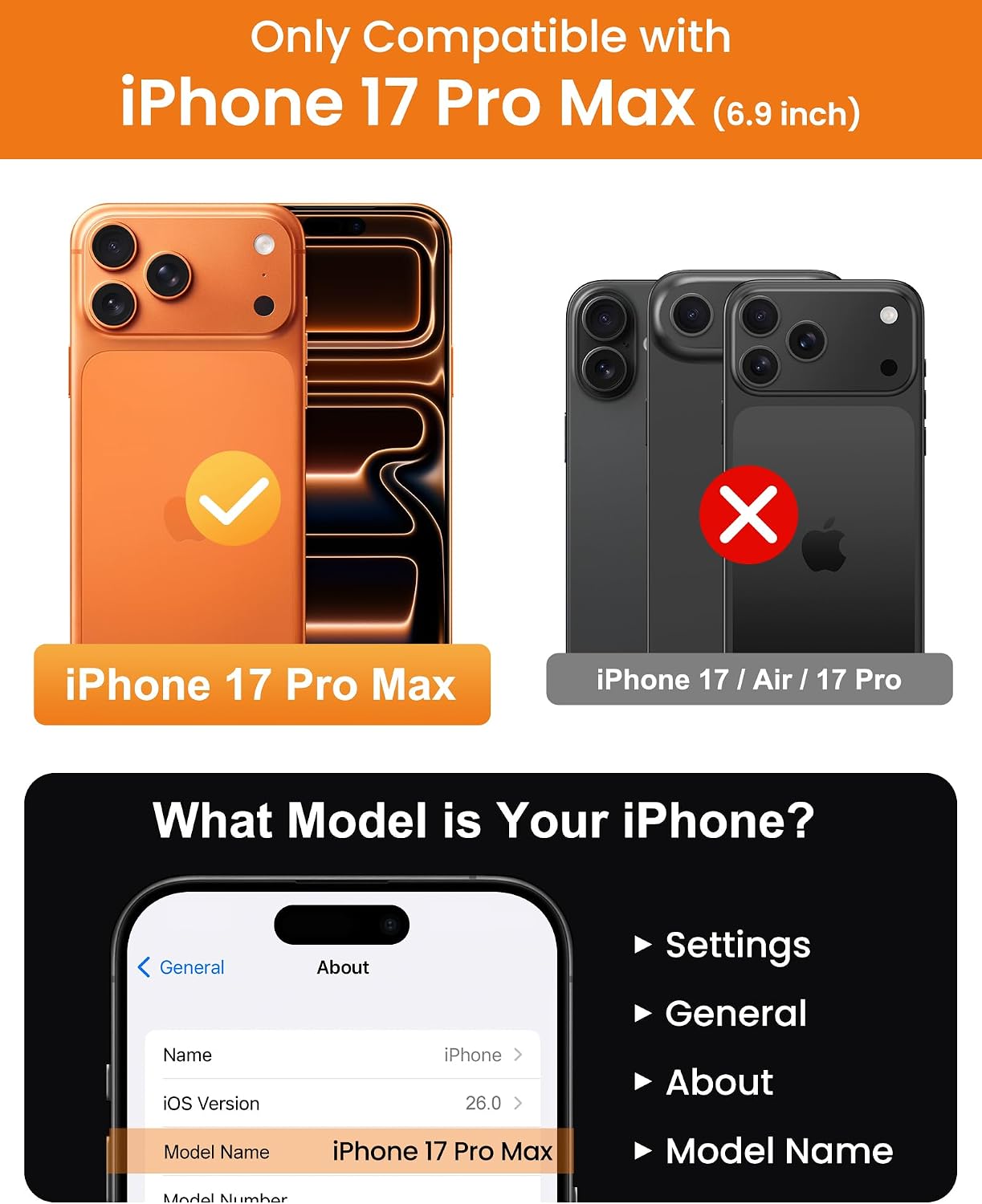Thumbnail 1 de BXYJY iPhone 17 Pro Max Magnetic Case (Clear) with Built-In Stand & MagSafe Charging Compatibility