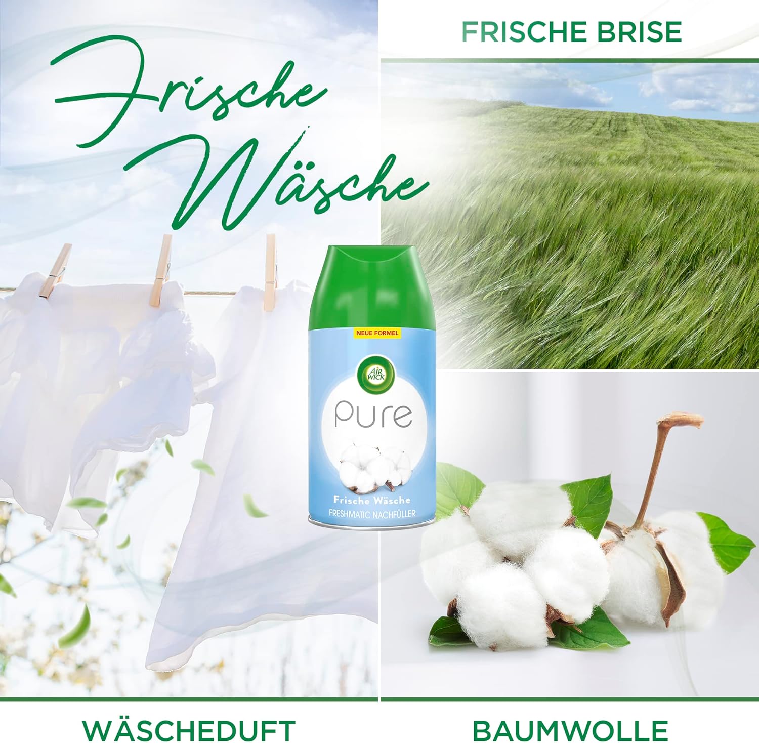 Thumbnail 6 de Air Wick Freshmatic Max – Nachfüller Set 6x250 ml Frische Wäsche