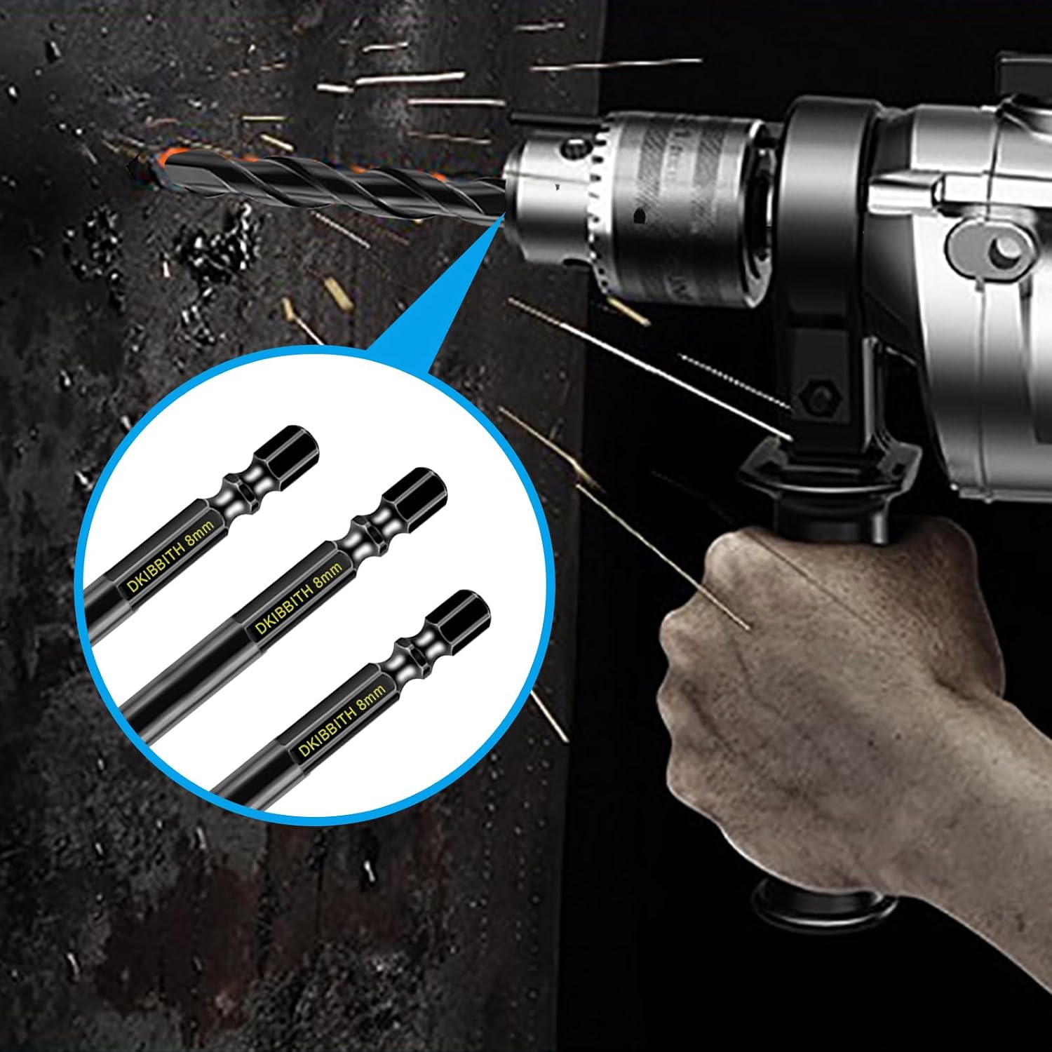 Detalle de 11 Pcs Masonry Drill Bits Carbide Concrete Drill Bit Set for Stone, Tile, Brick & More – 6mm Hex Shank with Case