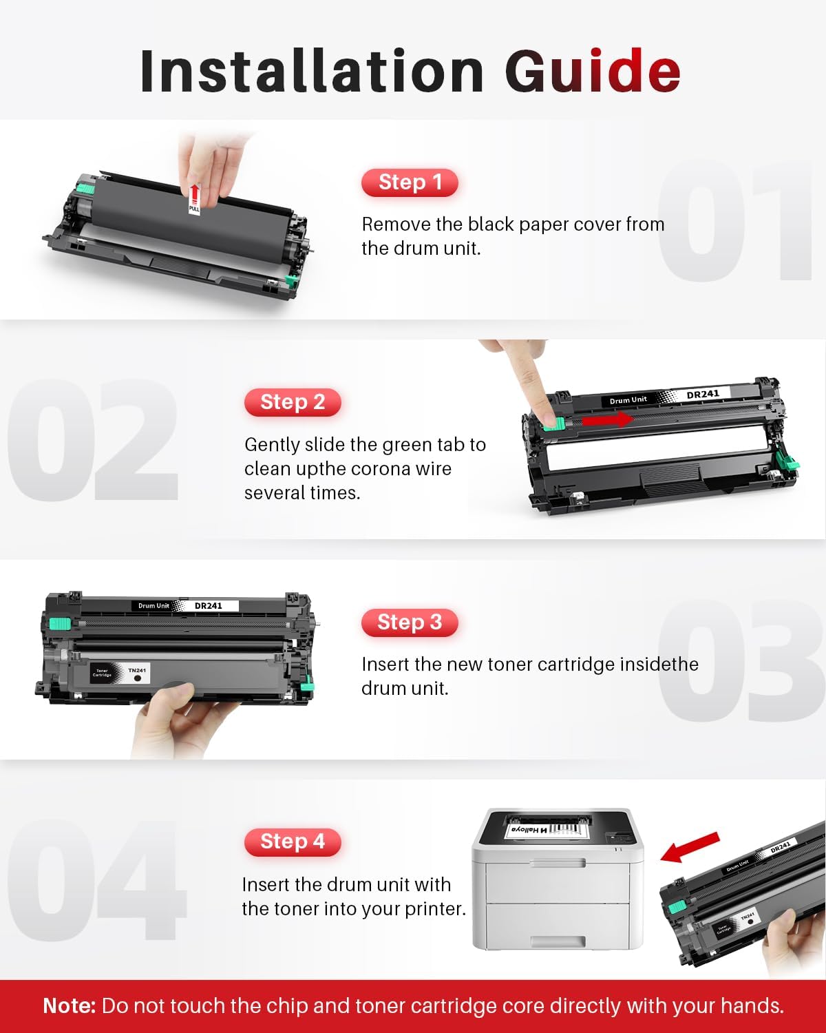 Thumbnail 5 de Halloya DR241 Tambour Brother pour MFC/HL 📷