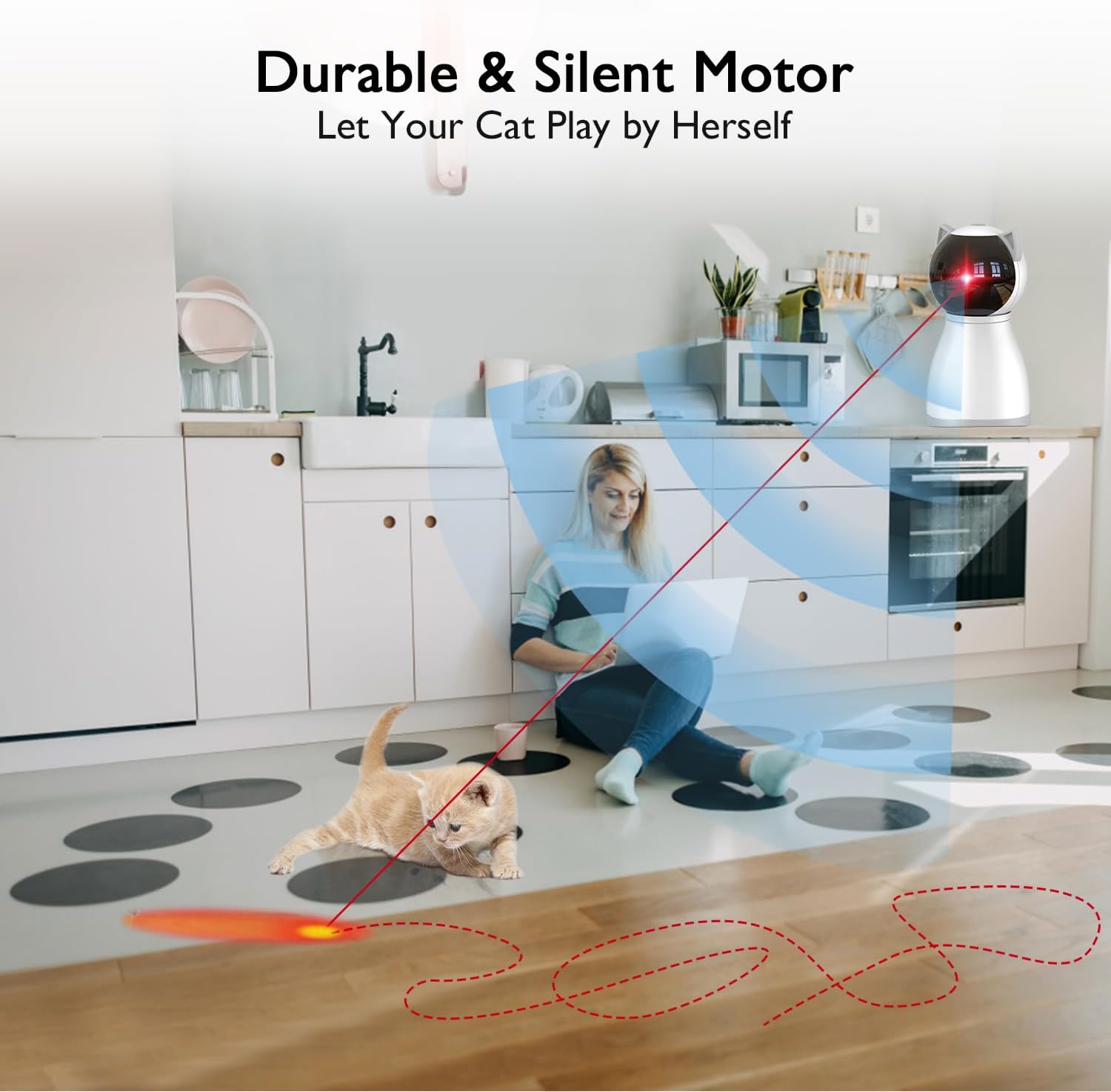Thumbnail 5 de YVE LIFE Cat Laser Toy 1200mAh Motion‑Activated
