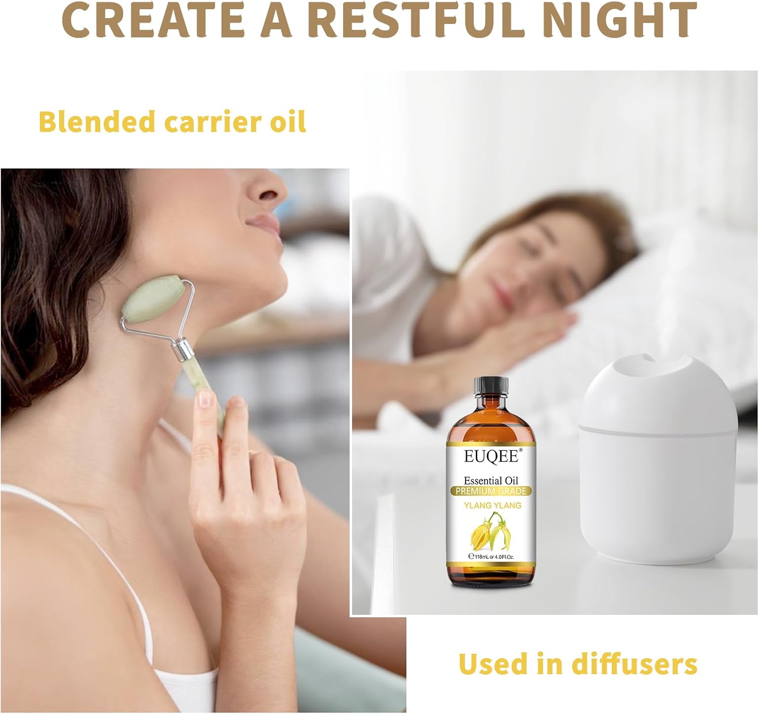 Detalle 2 de EUQEE Ylang Ylang Essential Oil 4 Fl.Oz