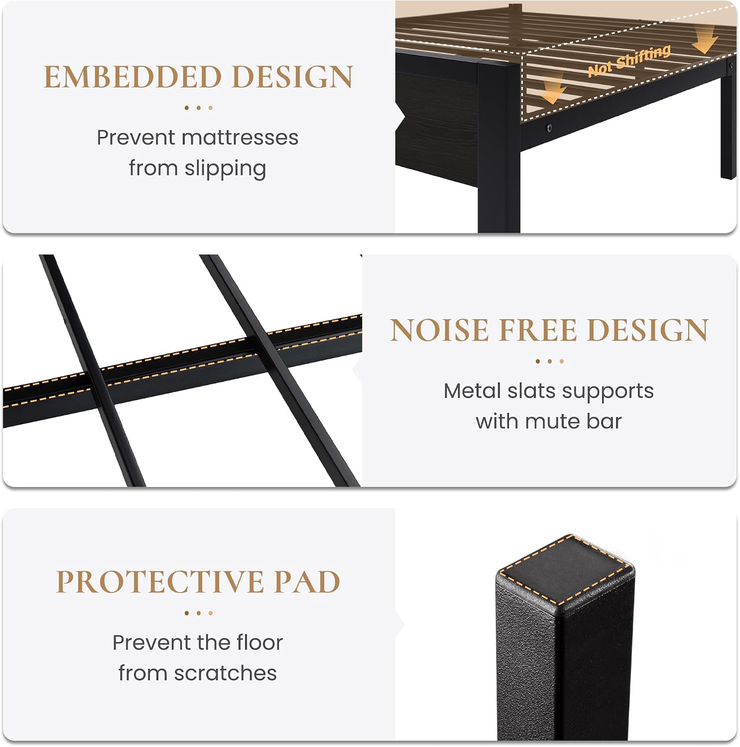 Thumbnail 6 de SHA CERLIN Full Size Bed Frame