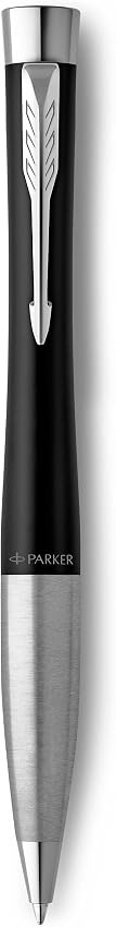 Detalle de PARKER Urban Twist Bolígrafo Negro con Detalles Cromados ✒