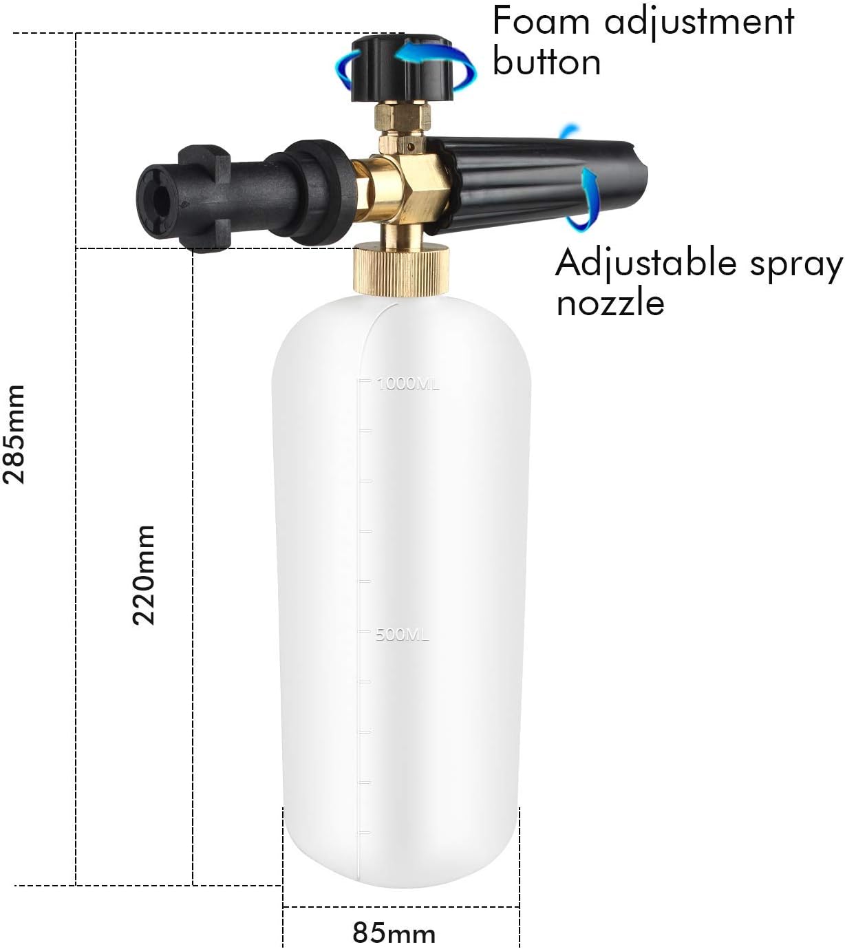 Thumbnail 5 de Qooltek Adjustable Foam Cannon 1 L for Karcher