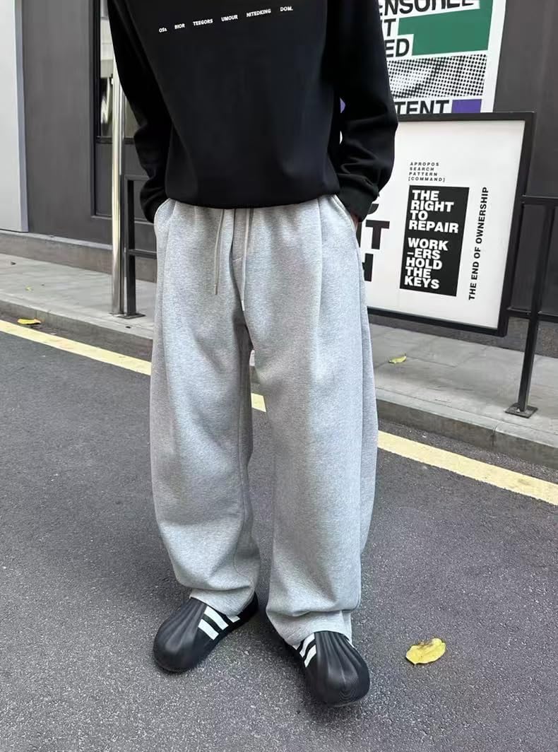 Detalle de CLOAKA Jogginghose Herren – Baumwolle, Baggy-Schnitt, elastischer Bund, Alltags- und Sportkomfort