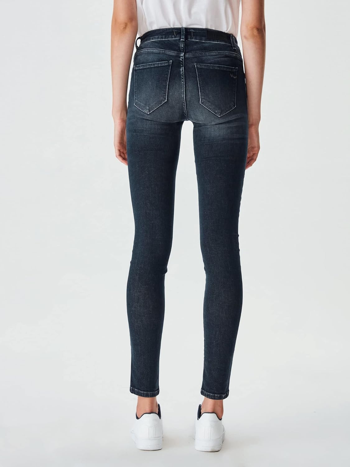 Detalle 2 de LTB Nicole X Jeans Femme — Jean skinny gris foncé, 5 poches