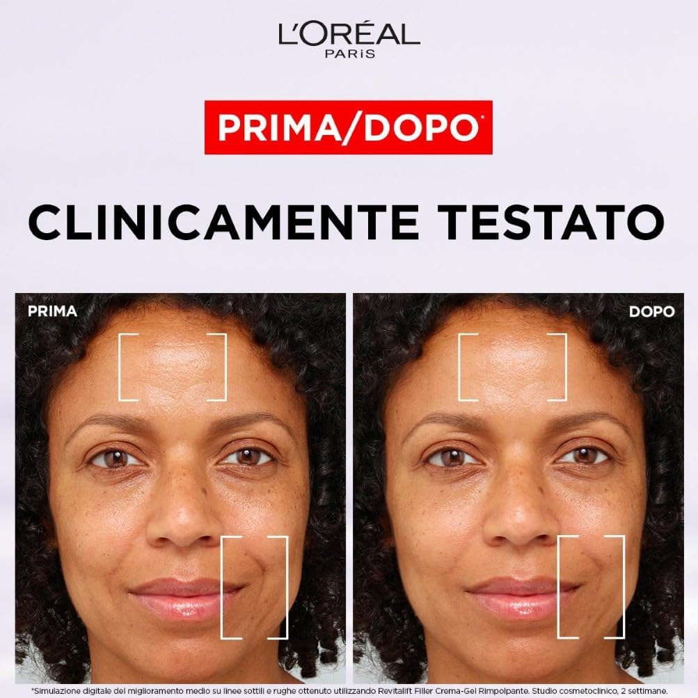 Detalle 2 de L'Oréal Paris Revitalift Filler Crema-Gel Rimpolpante all'Acido Ialuronico Micro-Epidermico 50 ml
