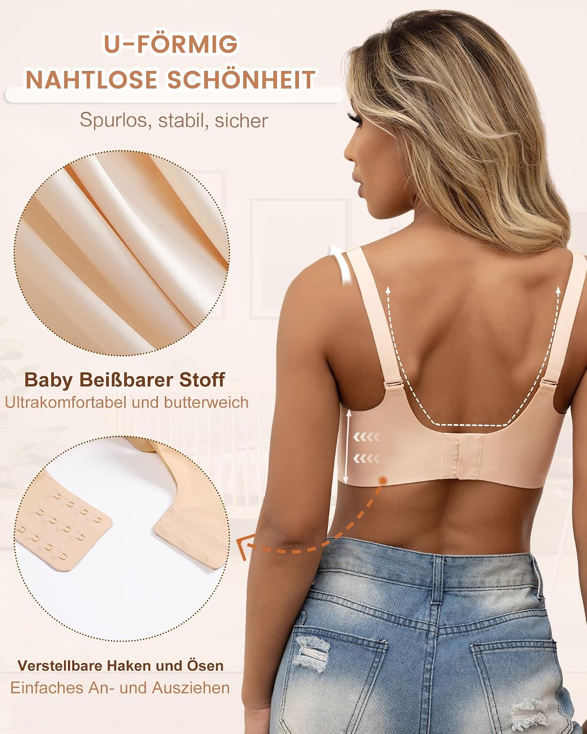 Thumbnail 3 de As Fairy Still-BH Schwangerschafts-BH zum Stillen, kabellos & nahtlos (Ultra-Komfort Schlaf-Bralette)