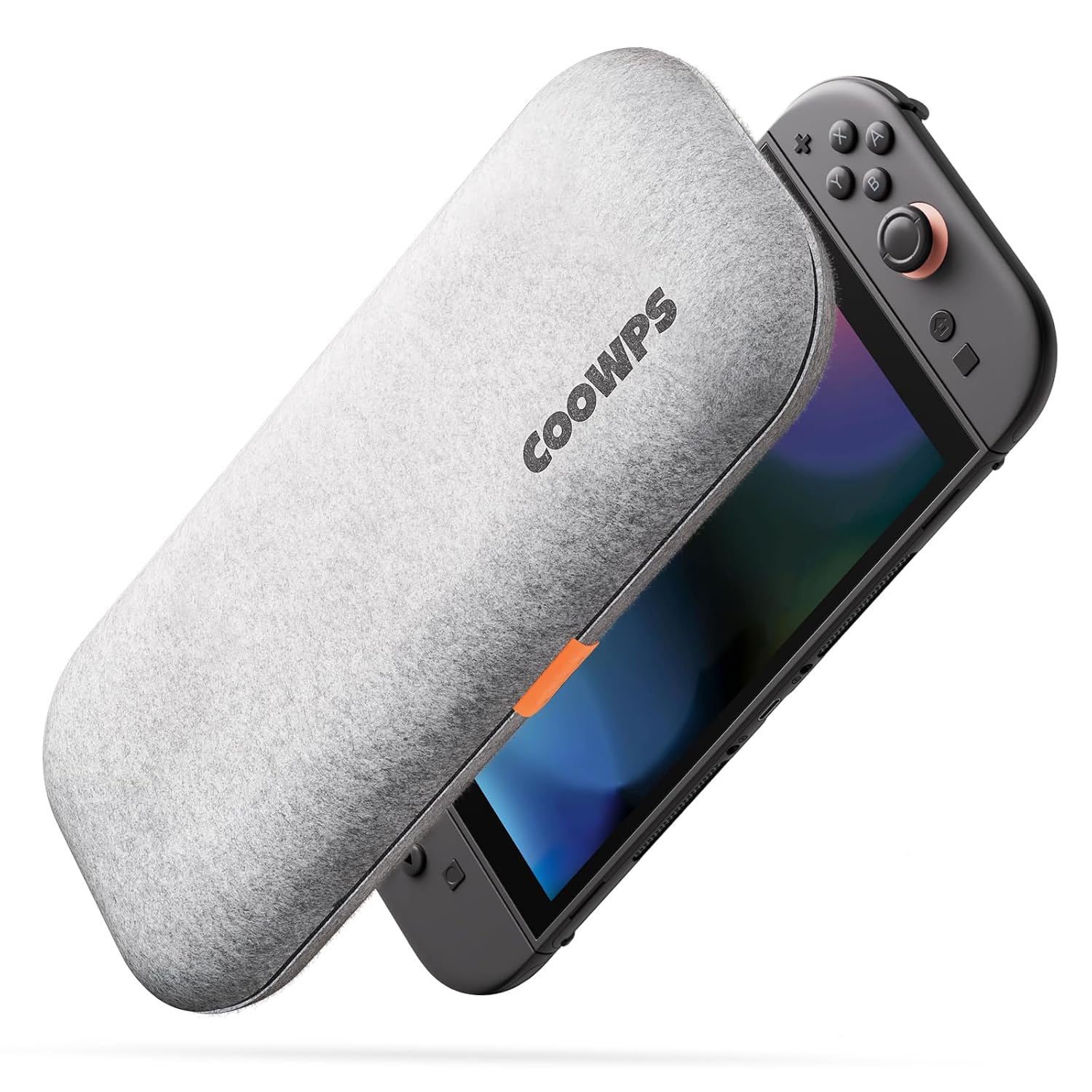 Detalle de COOWPS Ultra Hard Switch 2 Case for Nintendo Switch 2 (2025) with 4 Thumb Grips