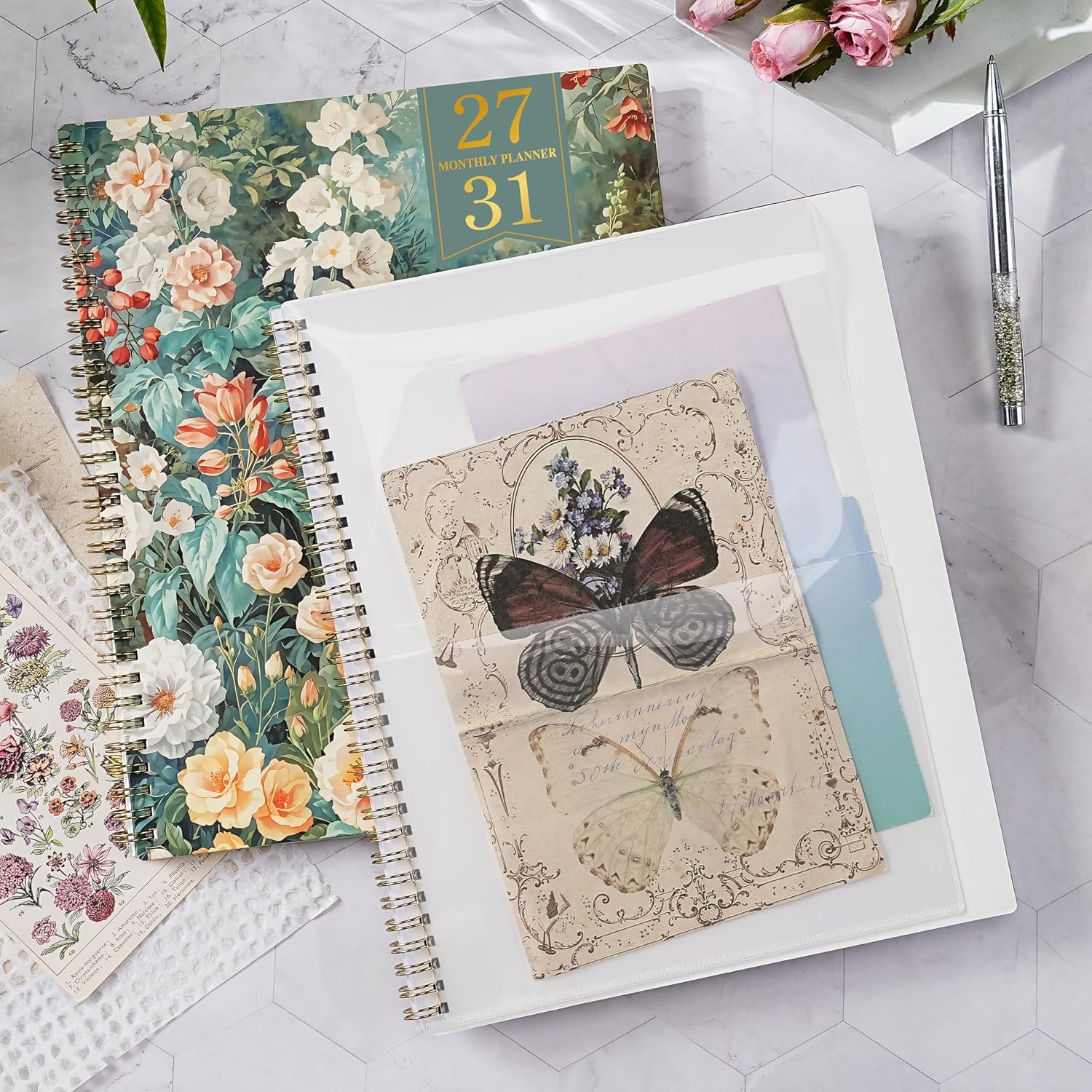 Detalle de Lemome 2027–2031 Monthly Planner, 9 x 11-Inch, Twin-Wire Binding