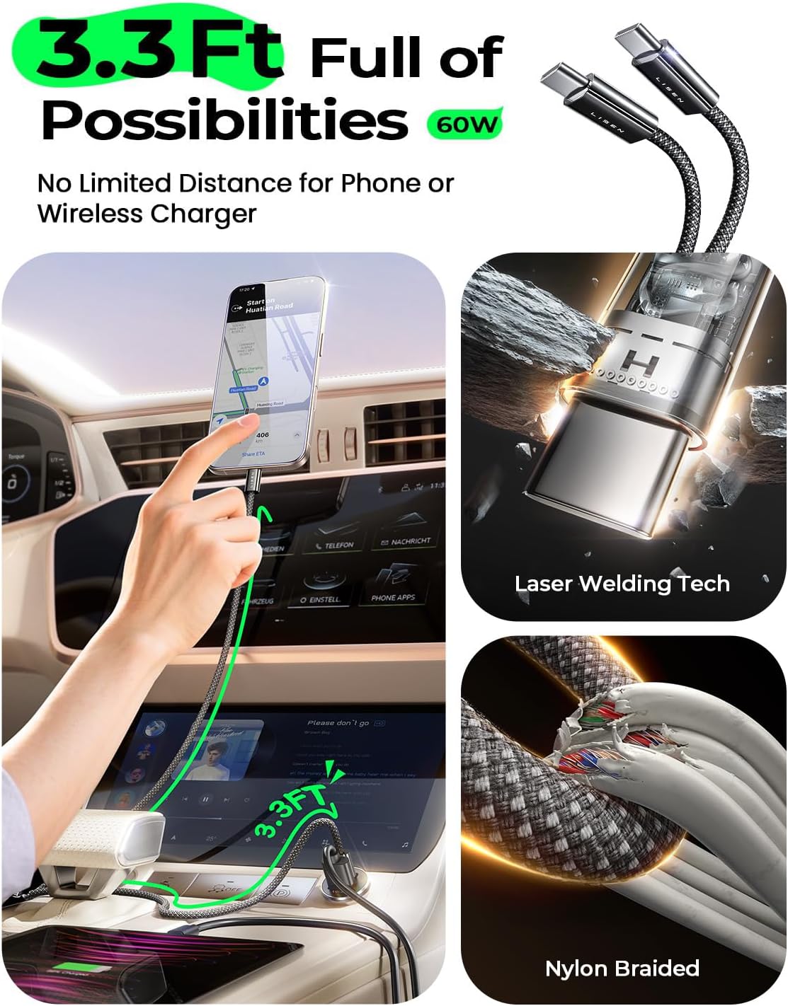 Thumbnail 4 de LISEN Car Charger 54W USB‑C PD for iPhone 17