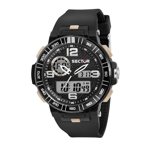 Detalle de Sector No Limits Orologio da uomo EX-28 – ABS e Poliuretano, 52,3 × 46 mm