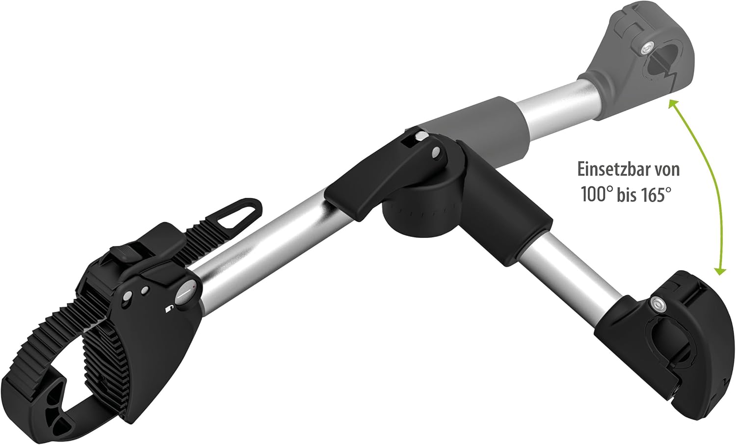 Thumbnail 3 de EUFAB 11248 Verstellbarer Strap-Rahmenhalter 40 cm – Schwarz/Silber