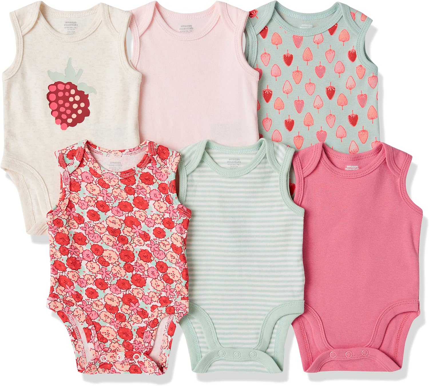 Thumbnail 6 de Amazon Essentials body bimbo unisex 0-24 mesi a maniche corte (senza maniche) in cotone