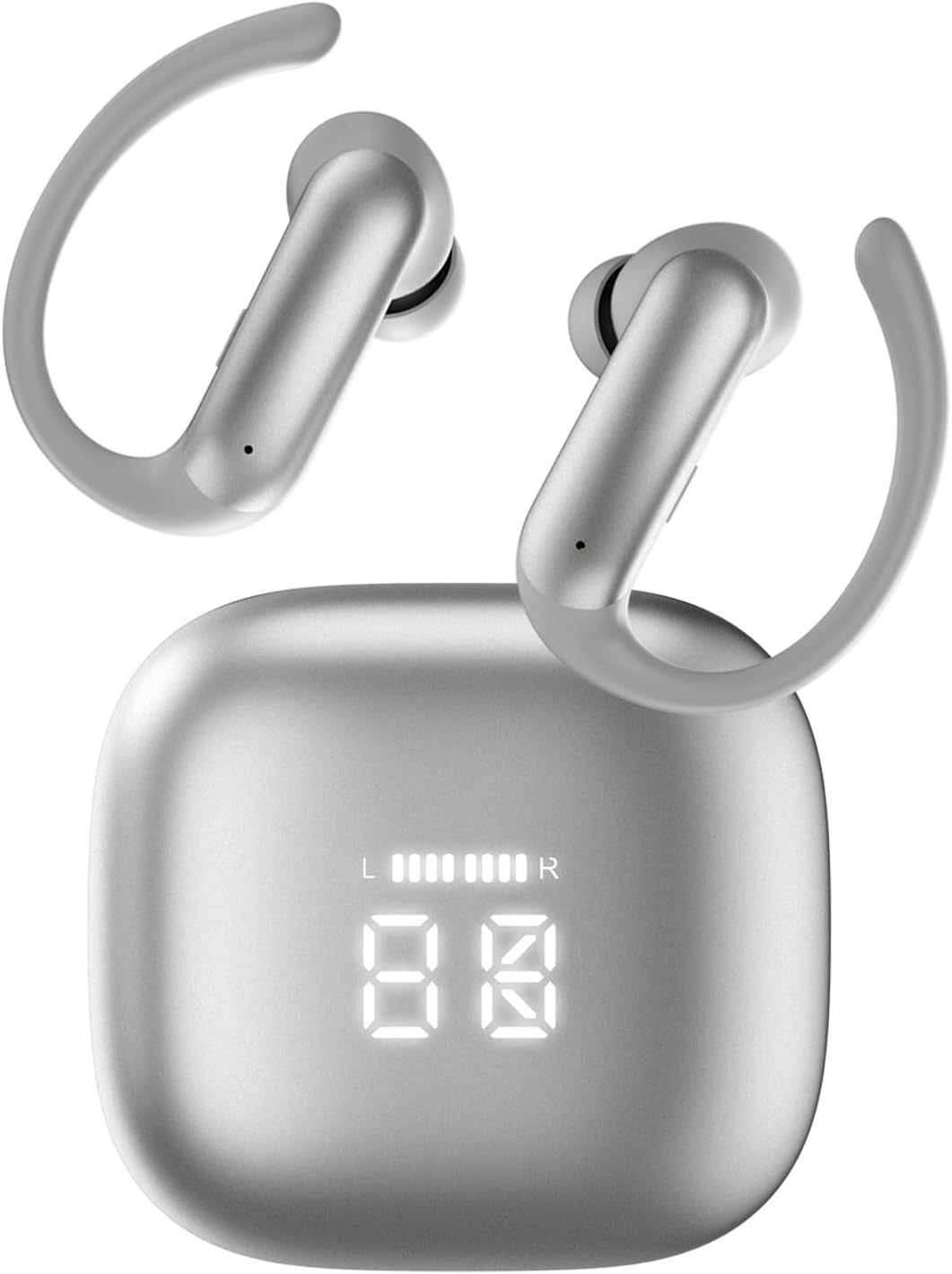 Detalle de AZJLOOF Écouteurs Bluetooth 6.0 sans Fil Sport – 75 Hrs, IPX7, ENC, LED et 12 mm