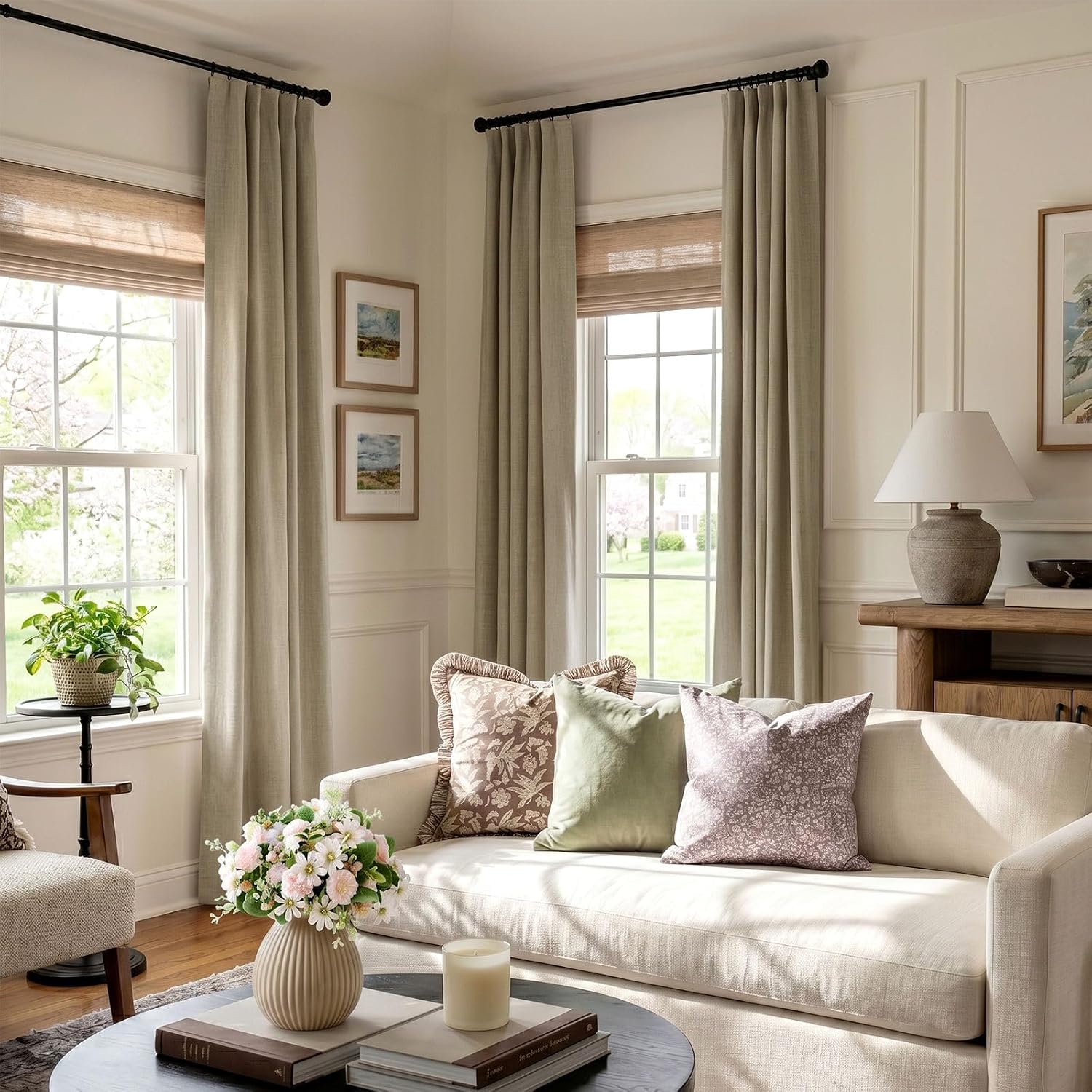 Detalle de INOVADAY Blackout Curtains, 84-Inch Length